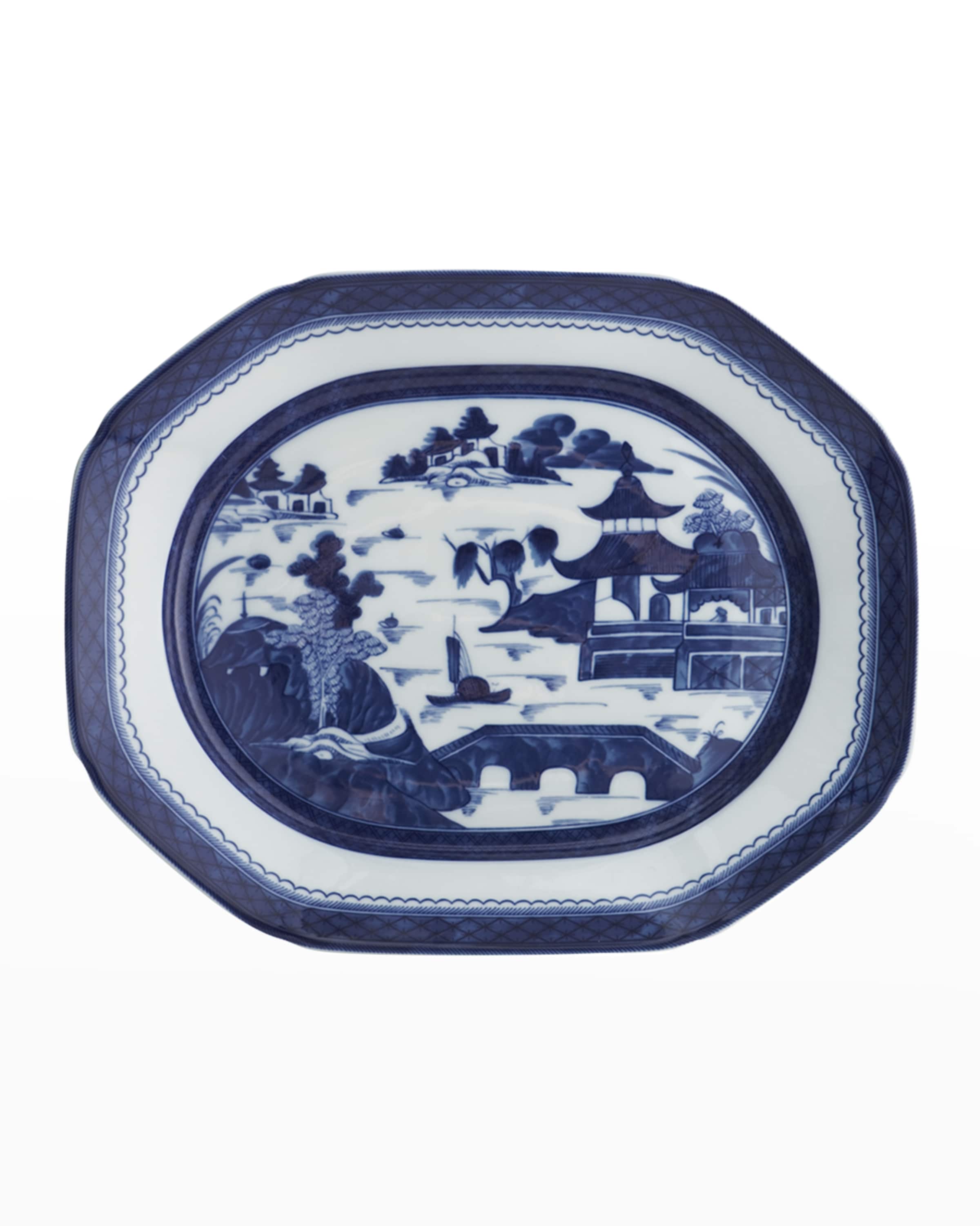 Mottahedeh Blue Canton Octagonal Platter