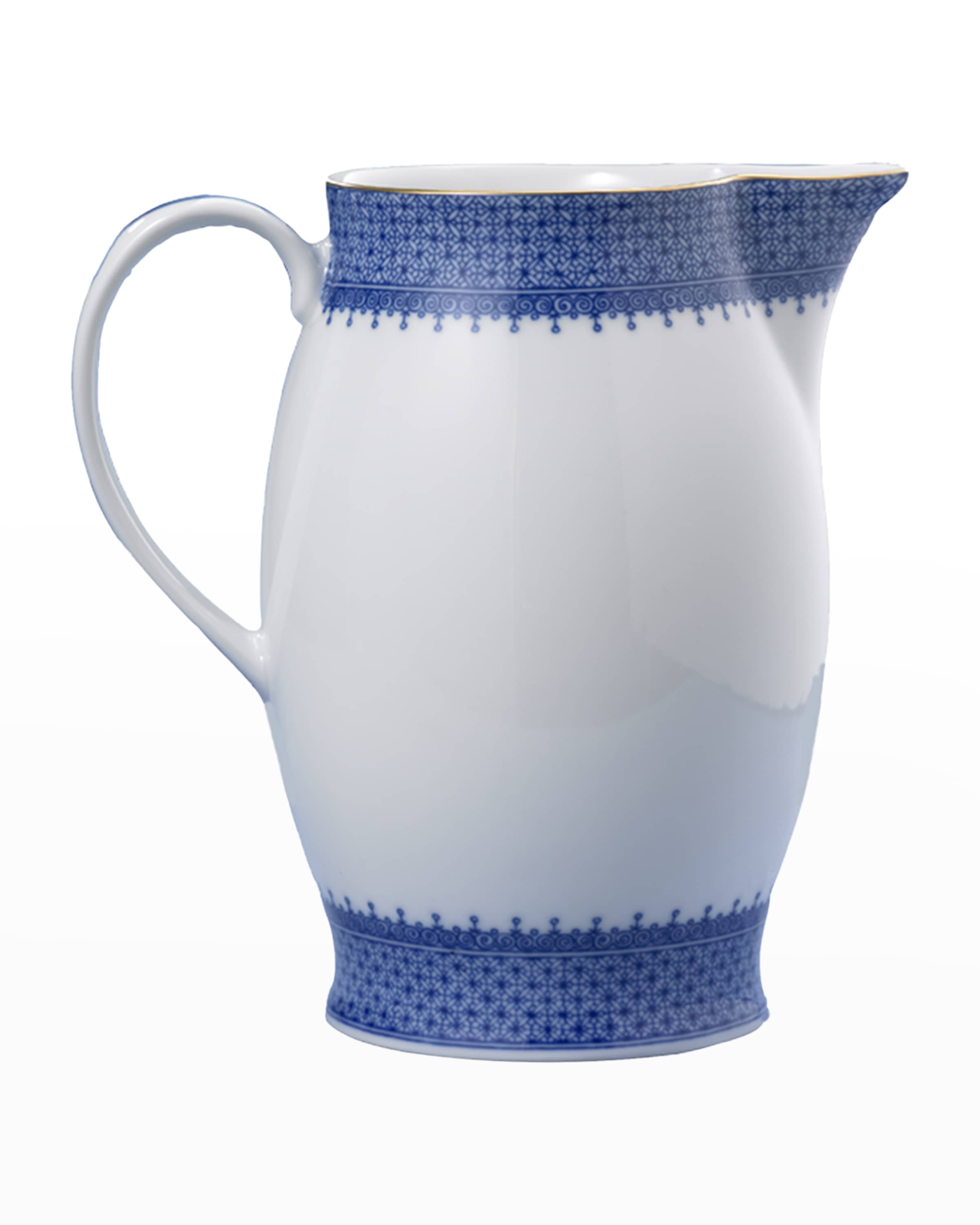 Mottahedeh Blue Lace Pitcher
