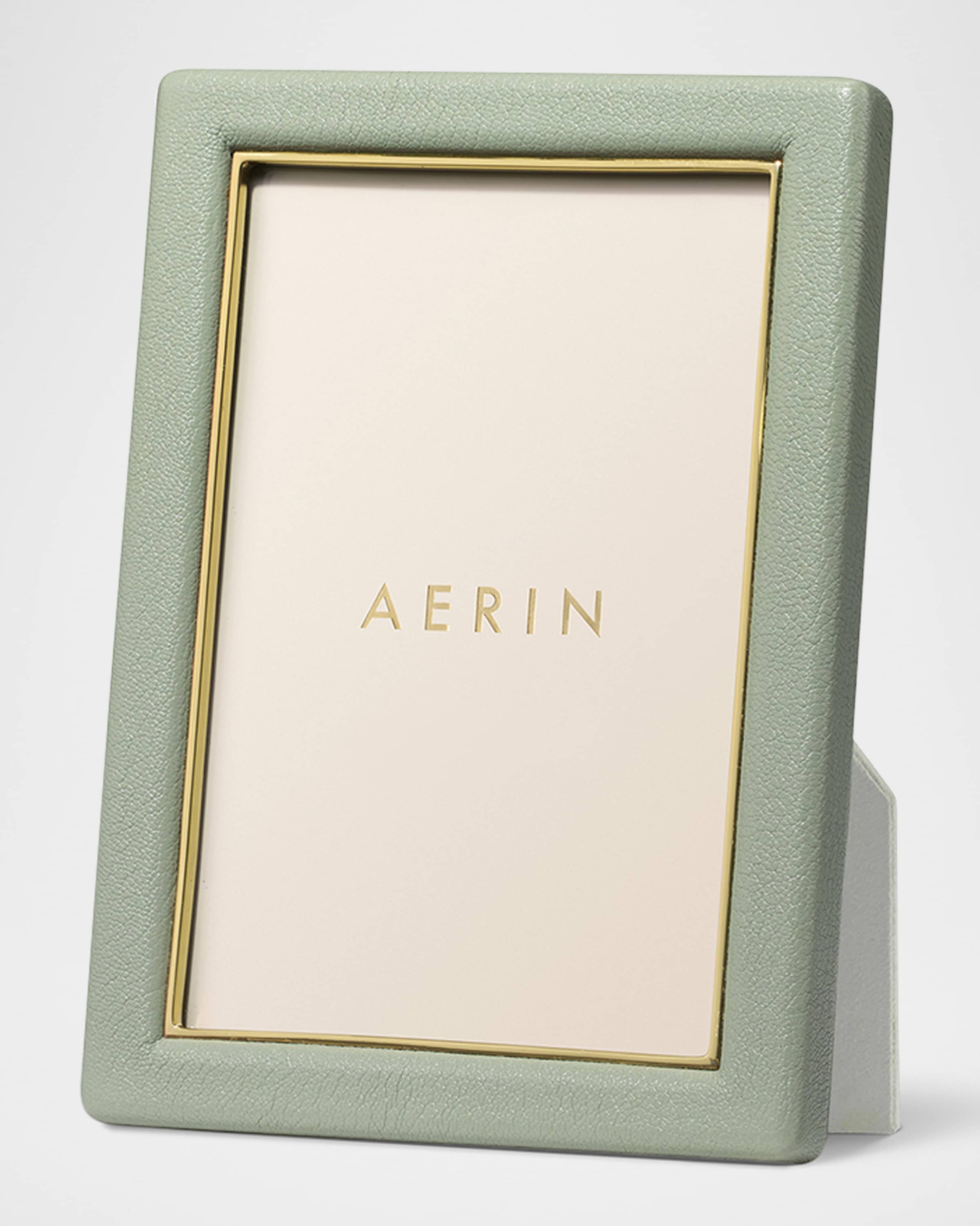 AERIN Piero Leather Photo Frame, 4" x 6"