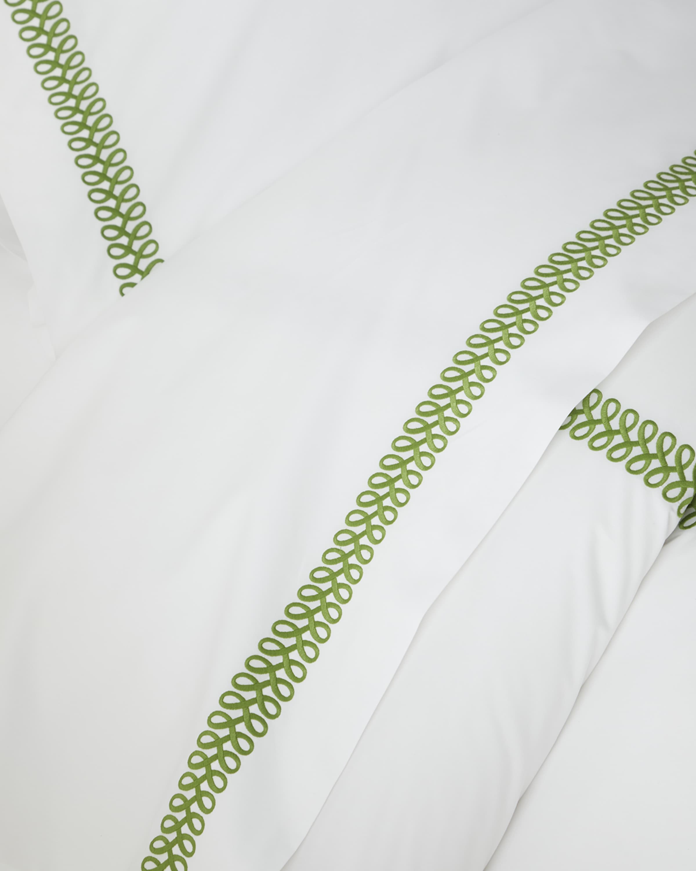 Matouk Schumacher Astor Braid King Flat Sheet