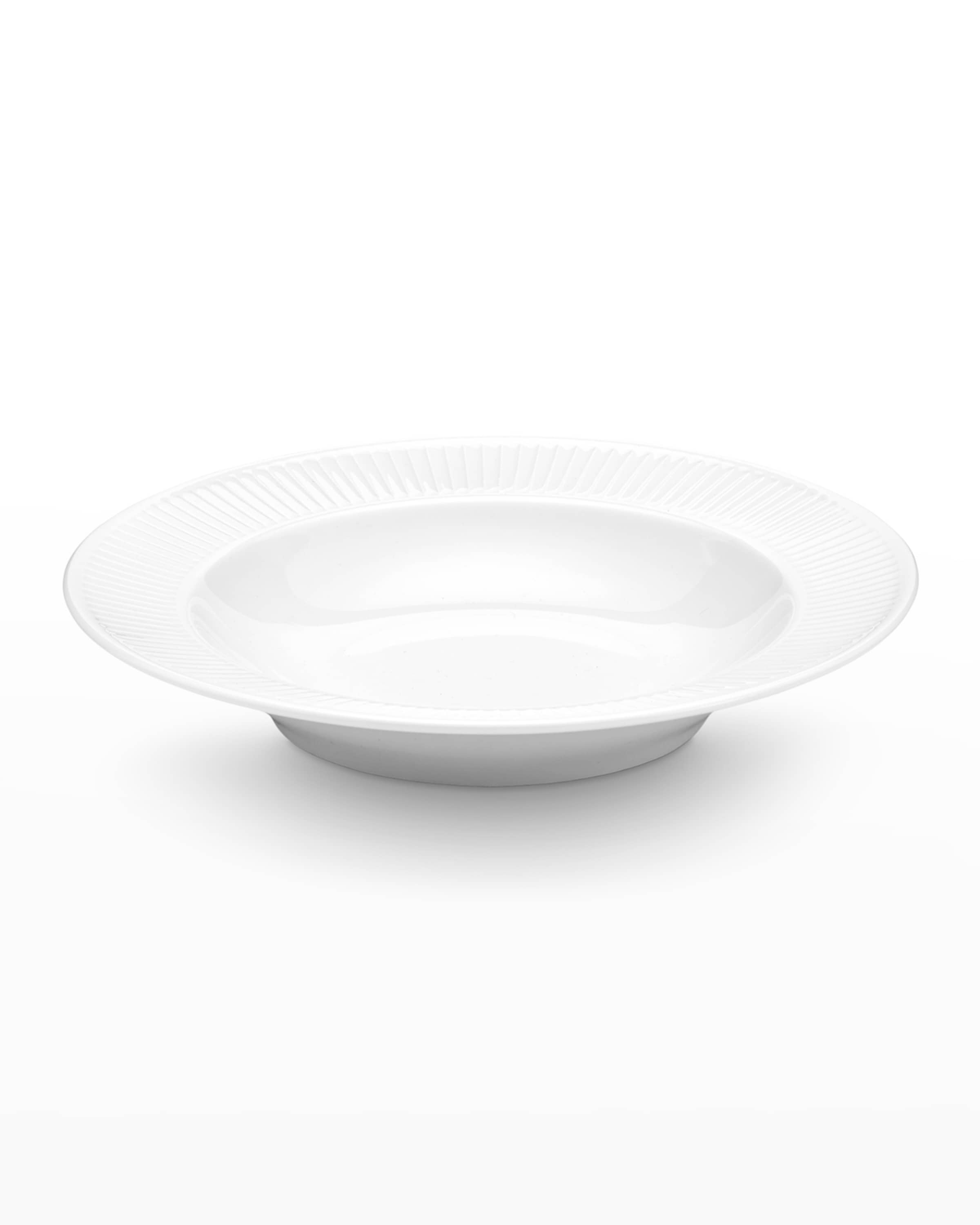 PILLIVUYT Plisse Set Of 4 Soup Plates - 8.5" Diam., 8 Oz.