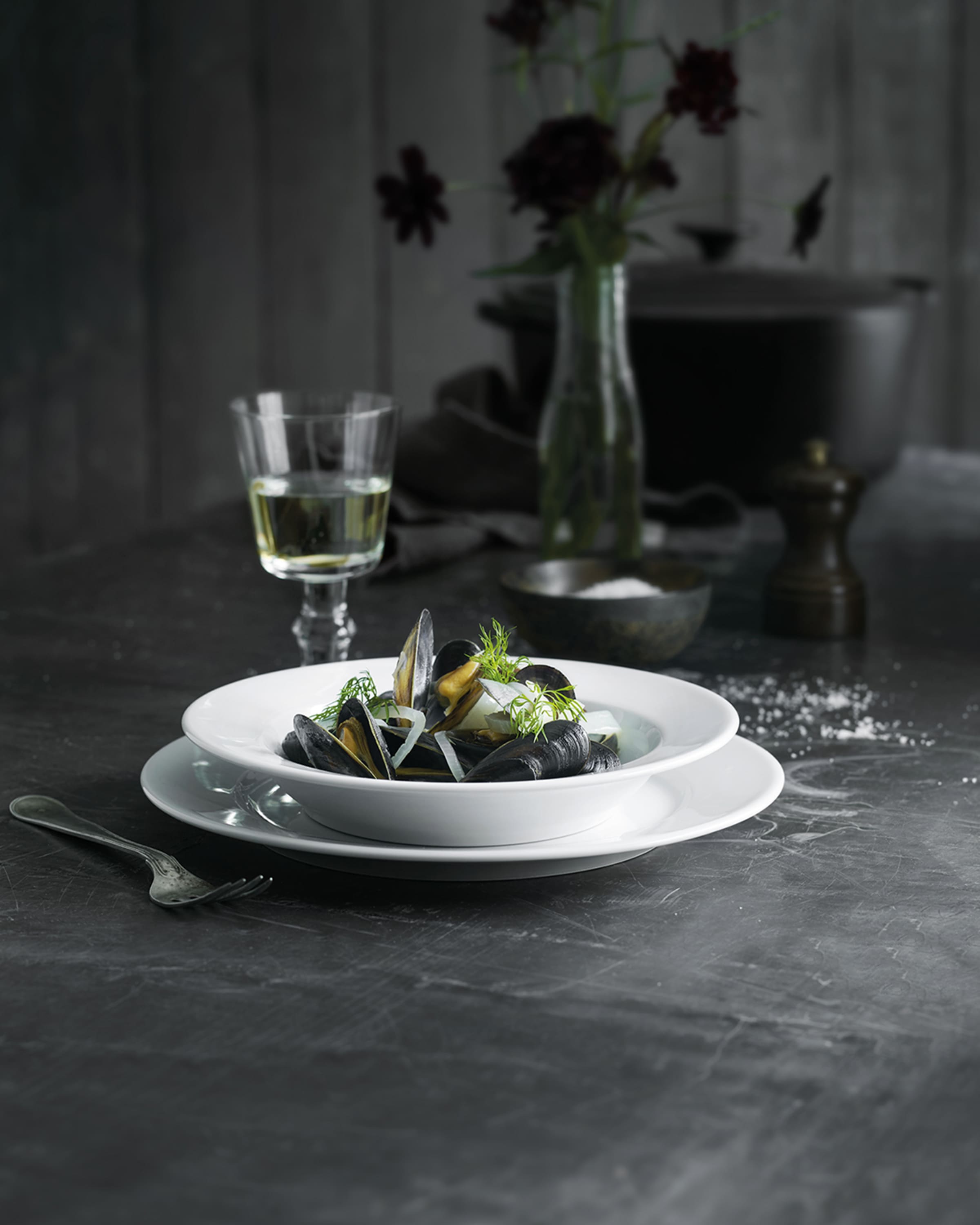 PILLIVUYT Sancerre Set Of 4 Soup Bowls - 8.5" Diam., 8 Oz.