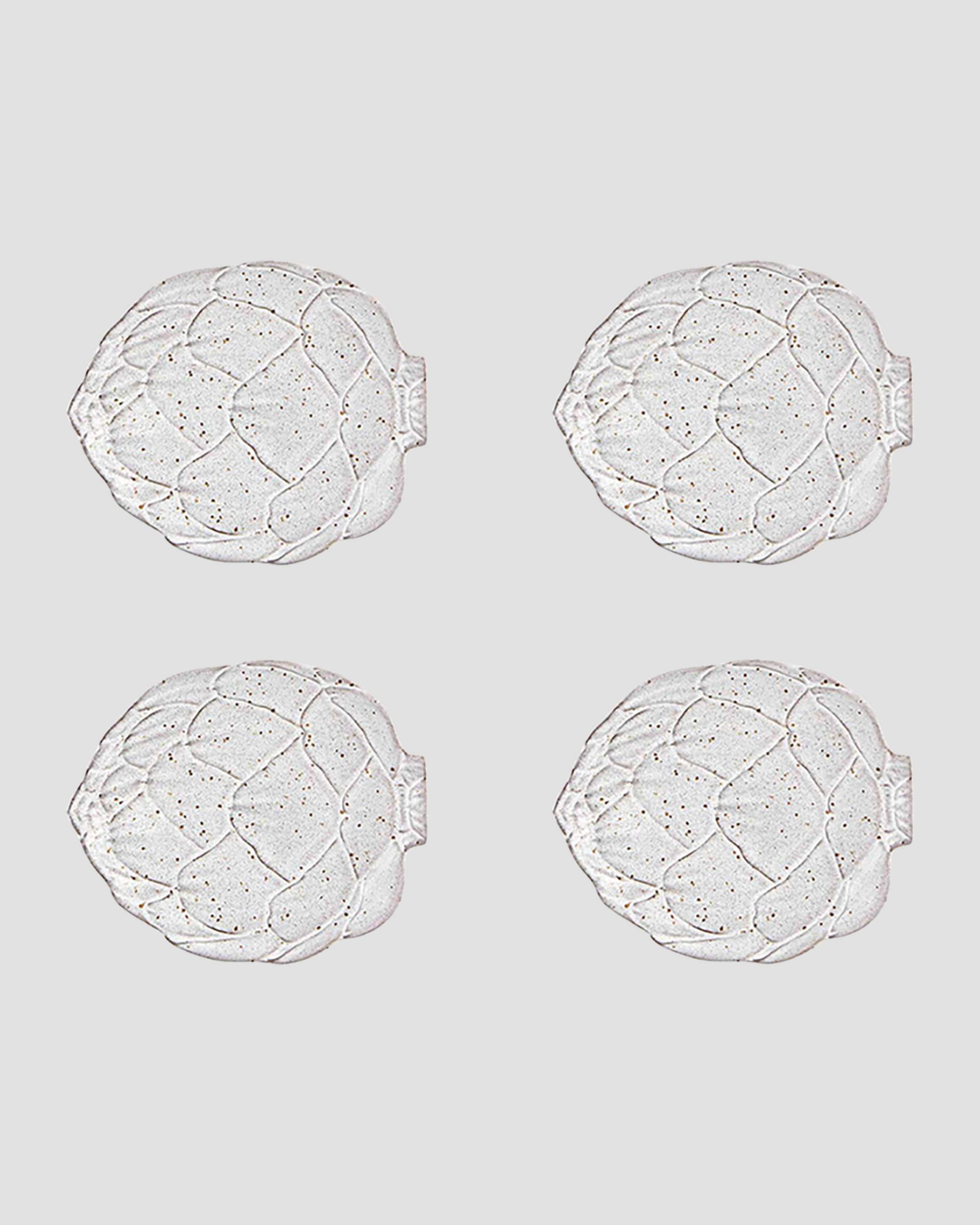 Bordallo Pinheiro Artichoke Bread Plate, Set of 4