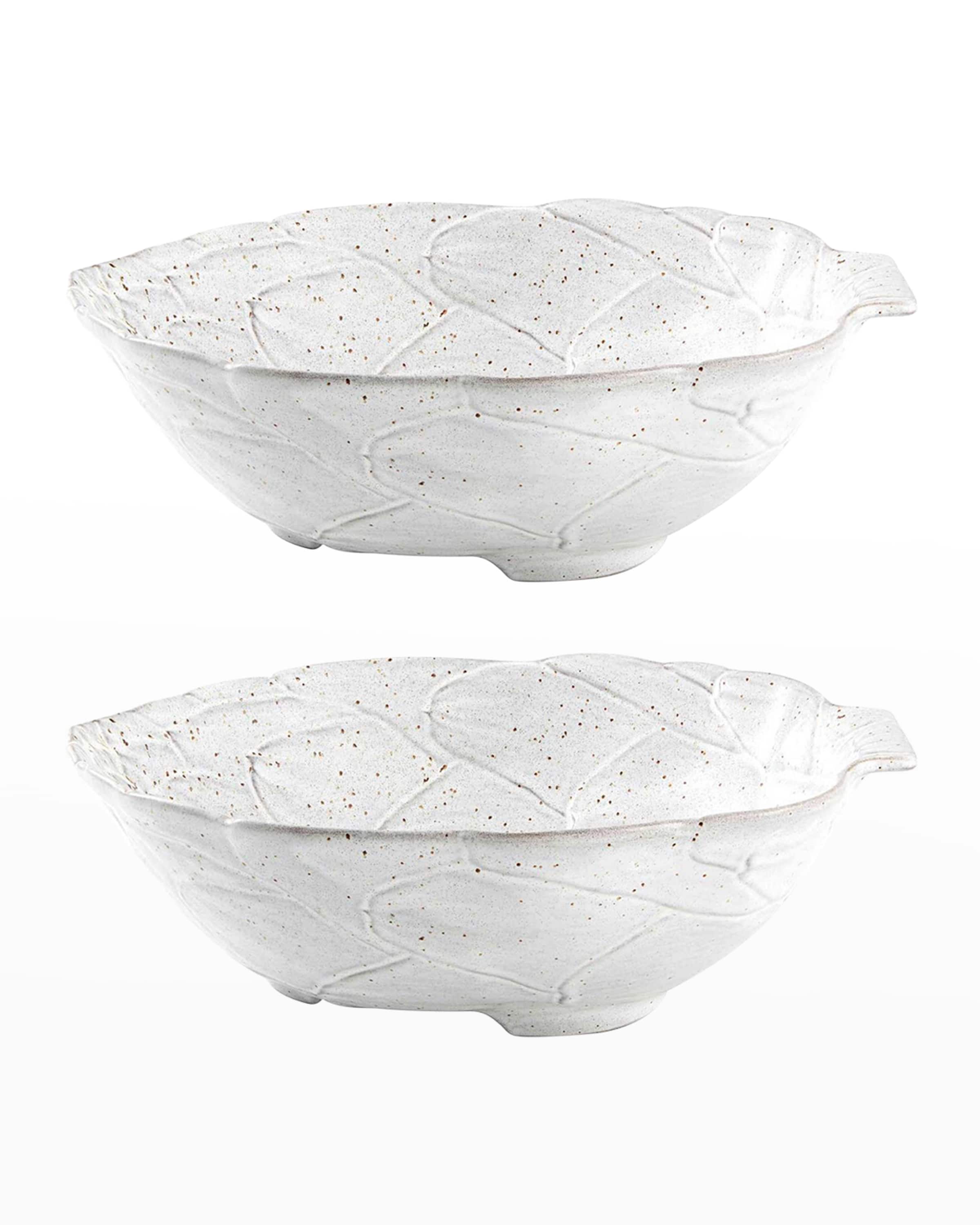 Bordallo Pinheiro Artichoke Salad Bowl, Set of 2