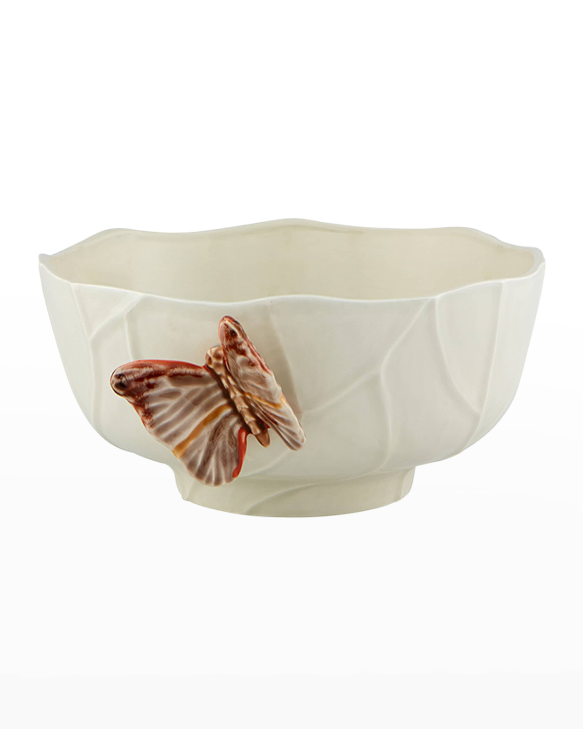 Bordallo Pinheiro "Cloudy Butterflies" Salad Bowl by Claudia Schiffer, 100 oz
