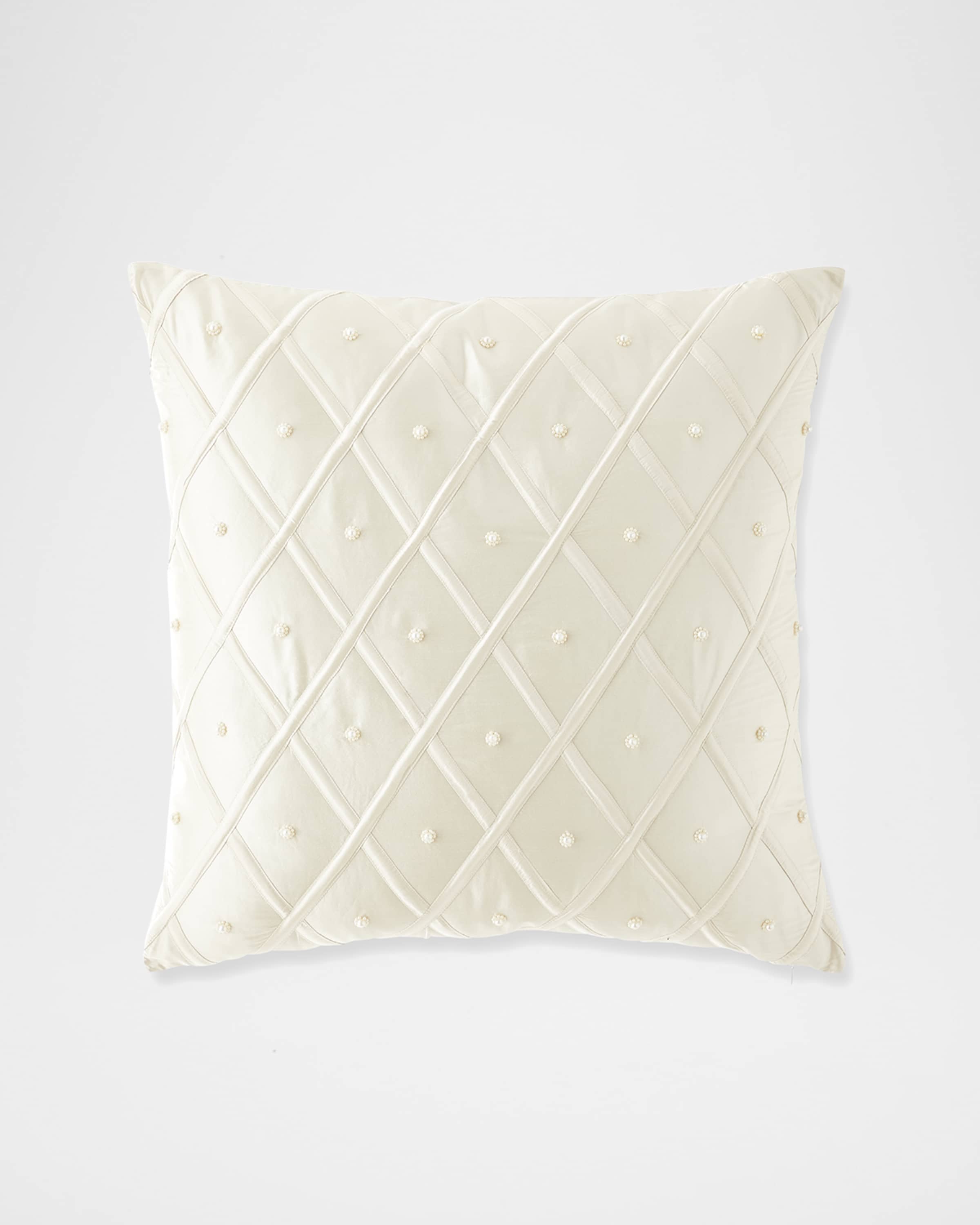 Austin Horn Collection Catherine's Palace Pearl Lattice Euro Sham