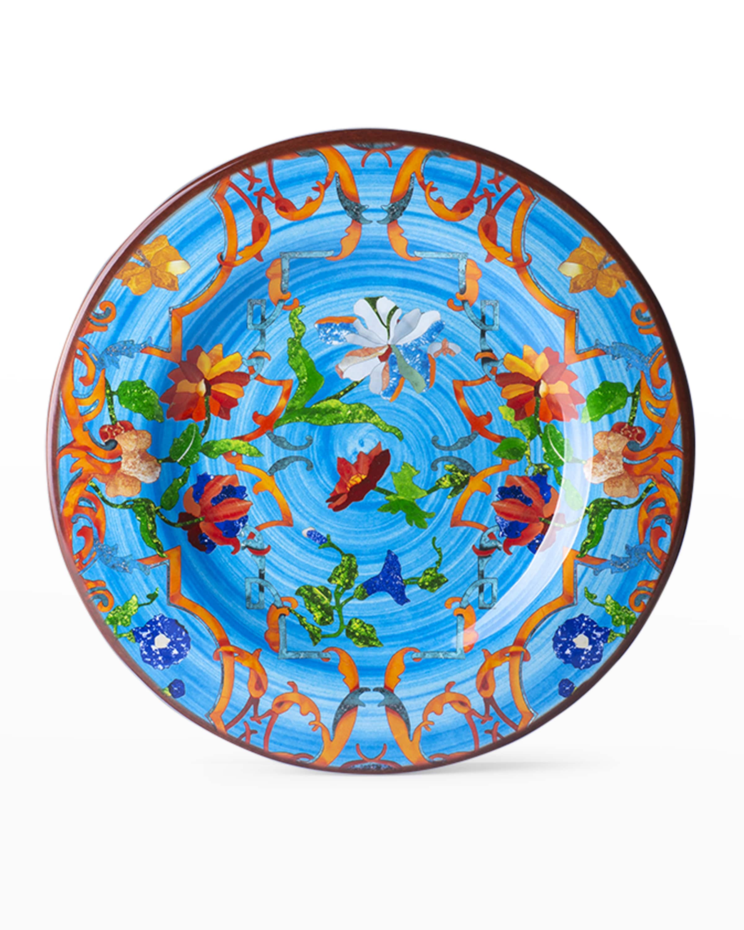 Mario Luca Giusti Pancale Turquoise Salad & Dessert Plate