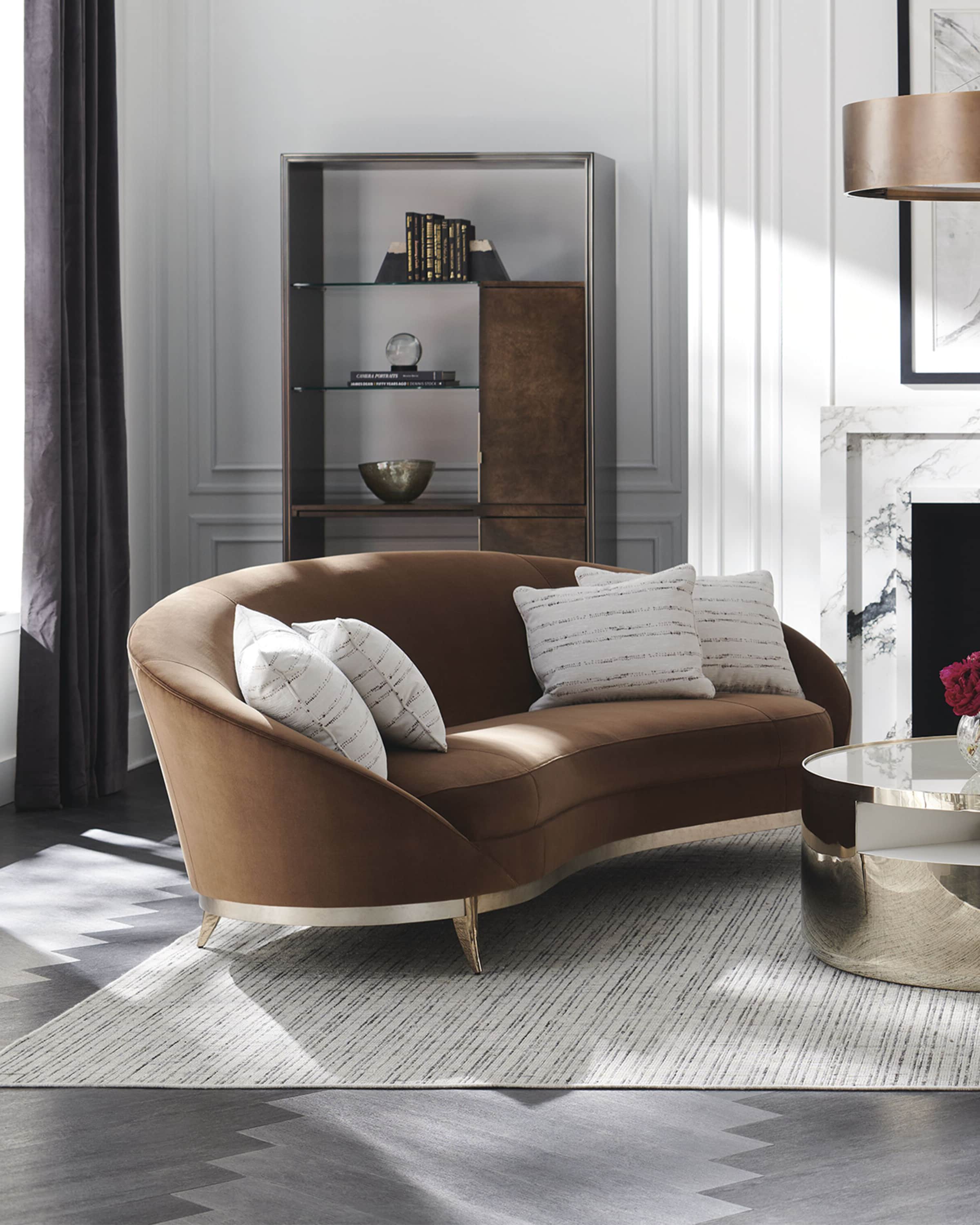 Caracole store curved sofa