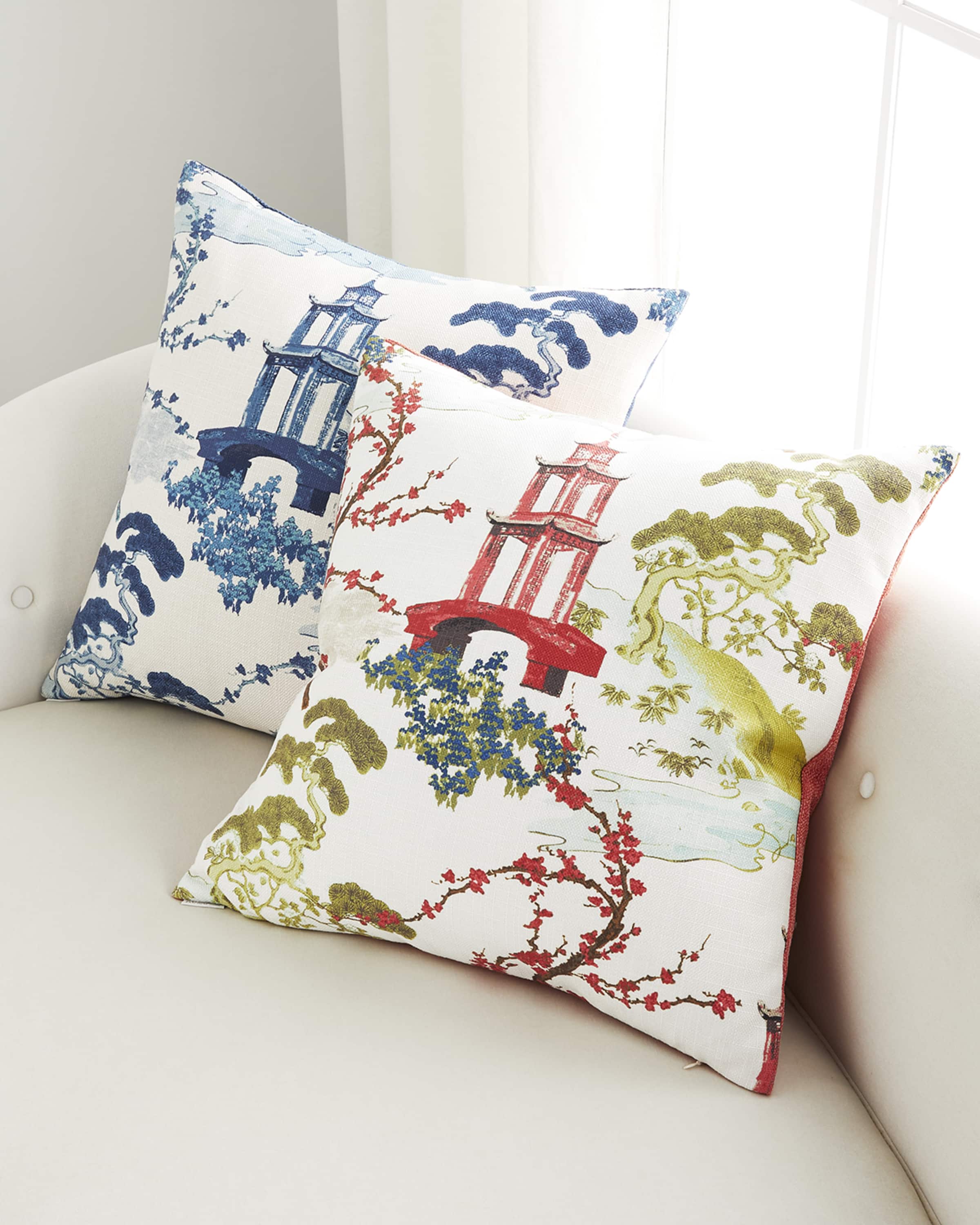 D.V. KAP Home Sakura Decorative Feather/Down Pillow - 24"