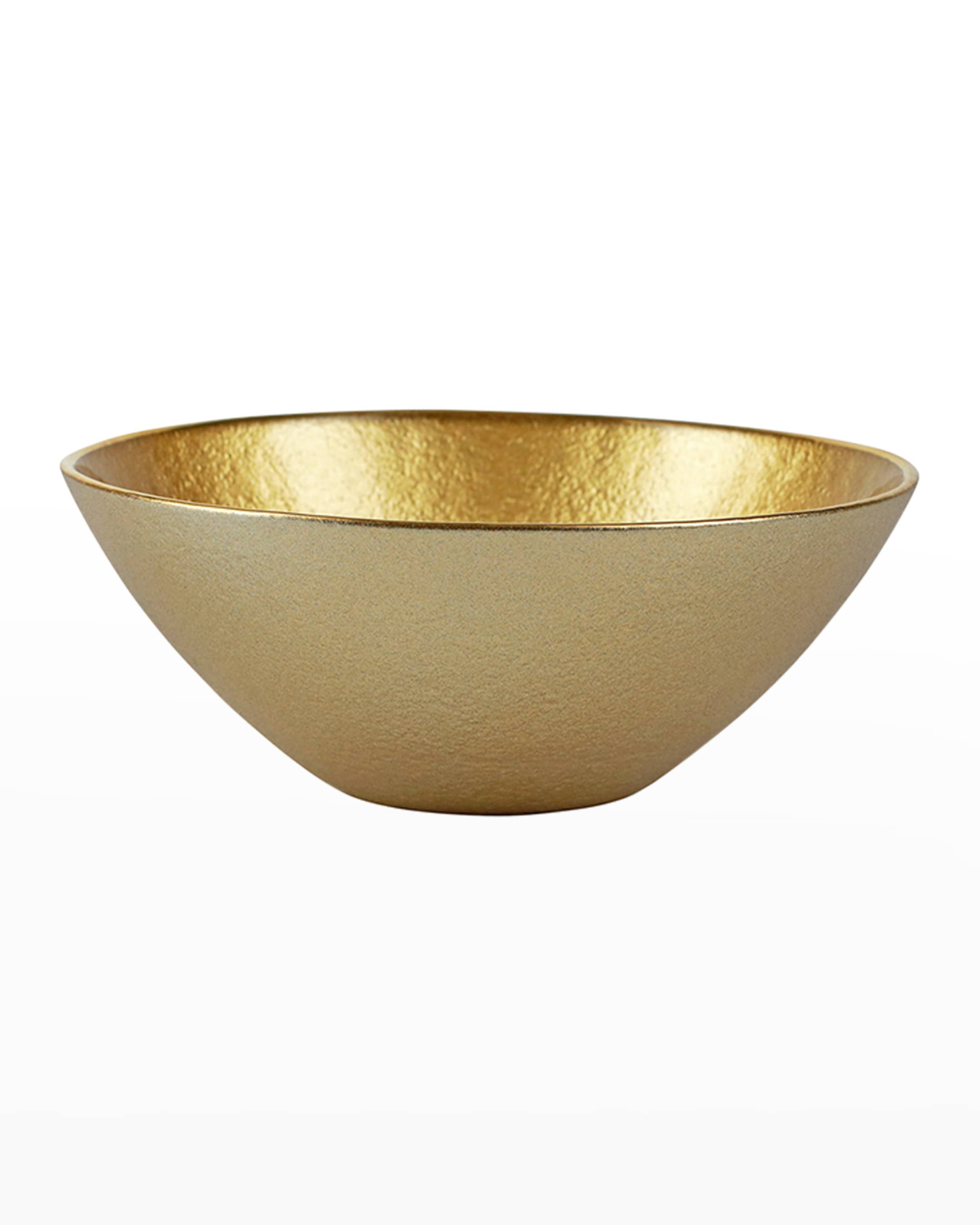 Vietri Metallic Glass Gold Small Bowl