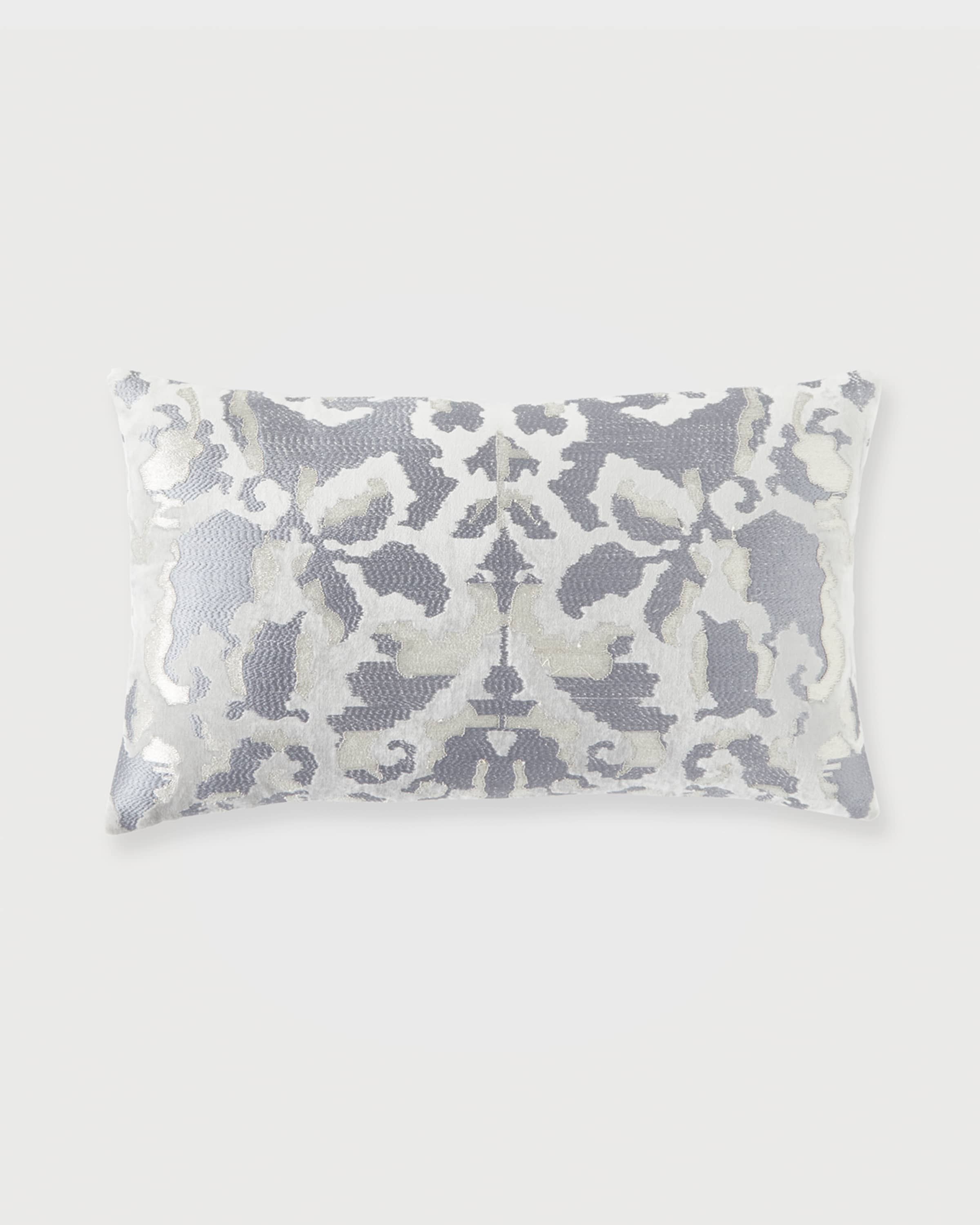 Callisto Home Ikat Velvet Decorative Pillow - 14" x 24"