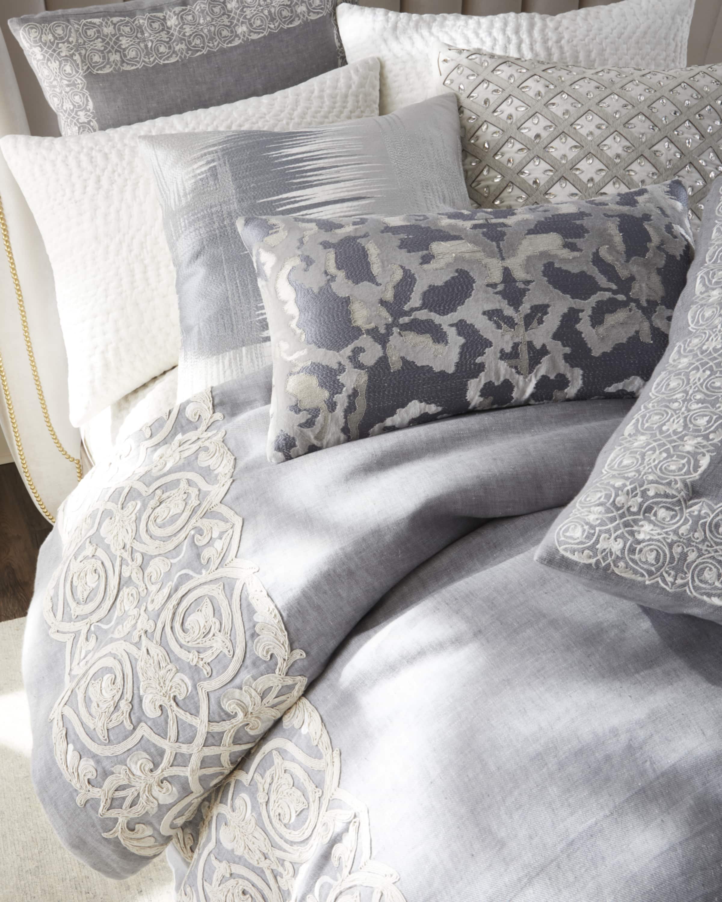 Callisto Home Velvet Jewel Decorative Pillow, 22"Sq.