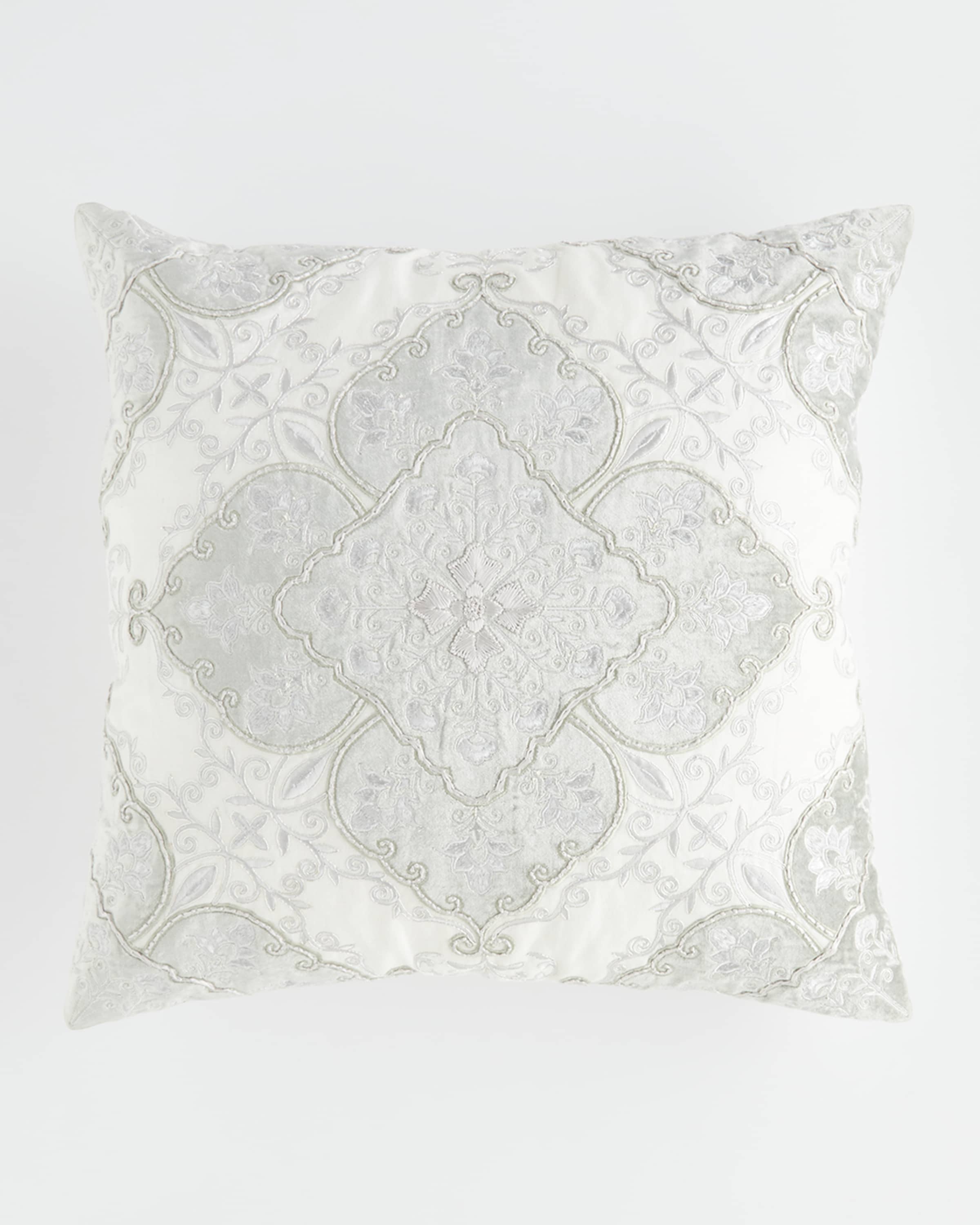Callisto Home Velvet Scroll Decorative Pillow - 22"