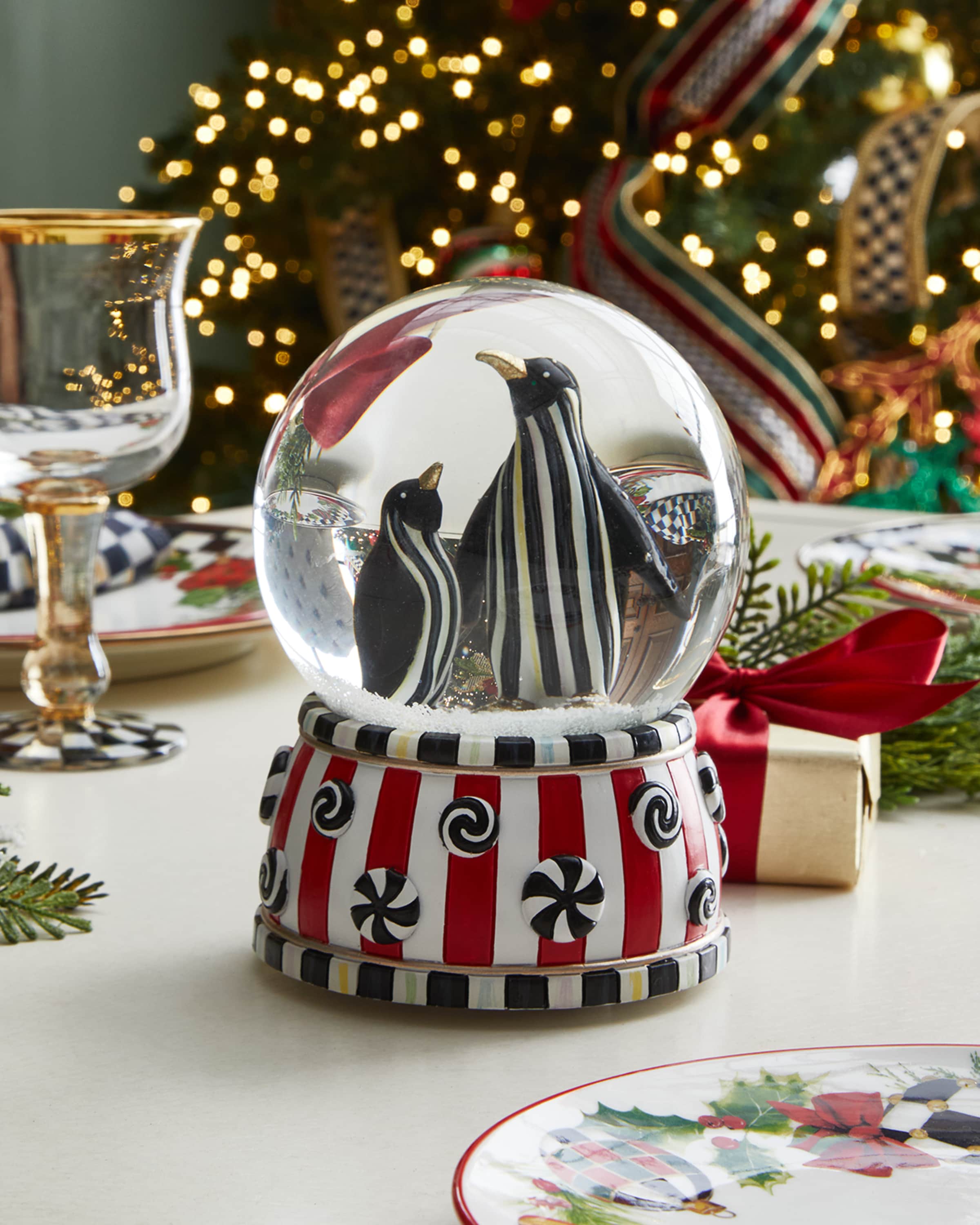 Penguin store snow globe