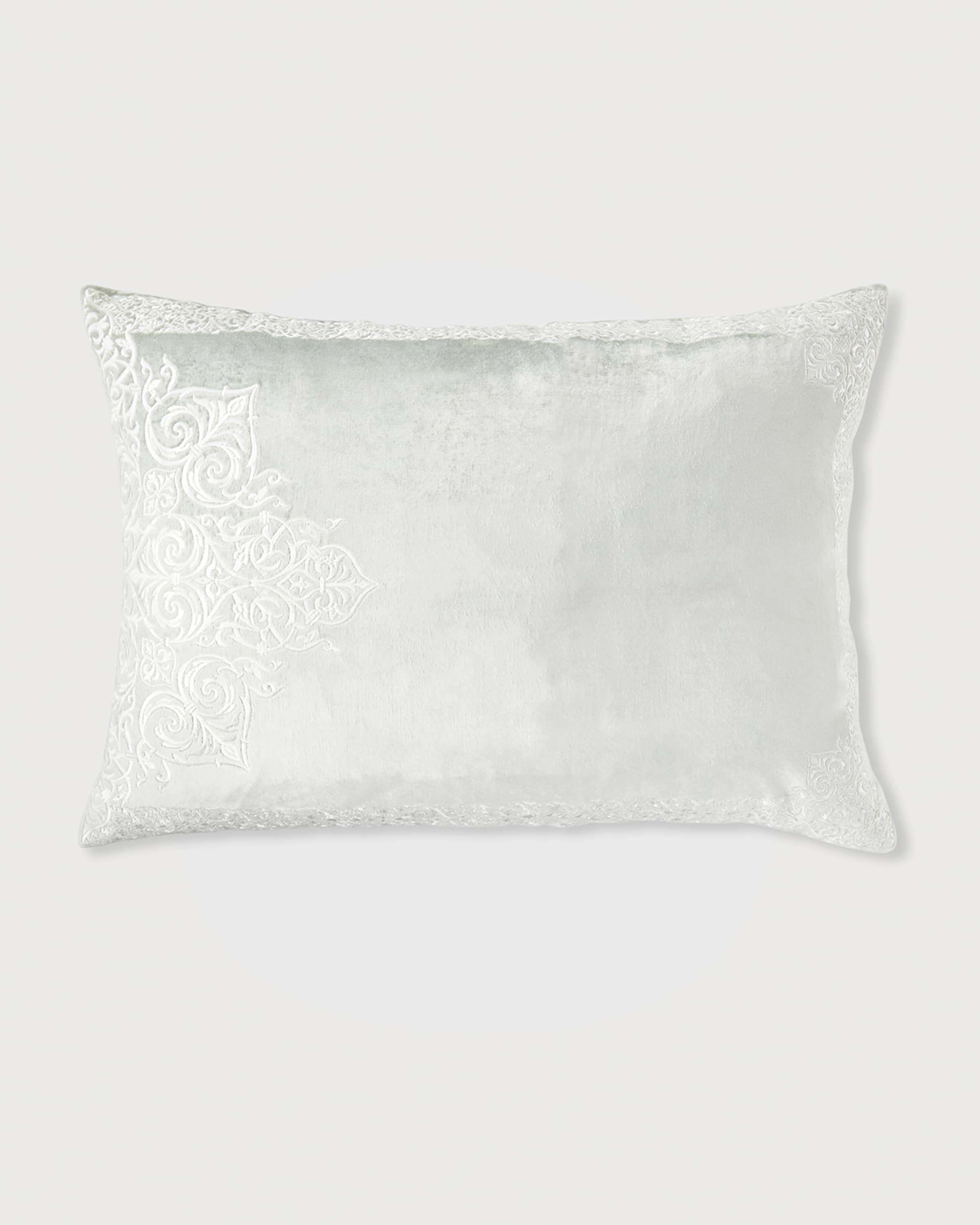 Callisto Home Marero Velvet Scroll Standard Sham, 20x26"