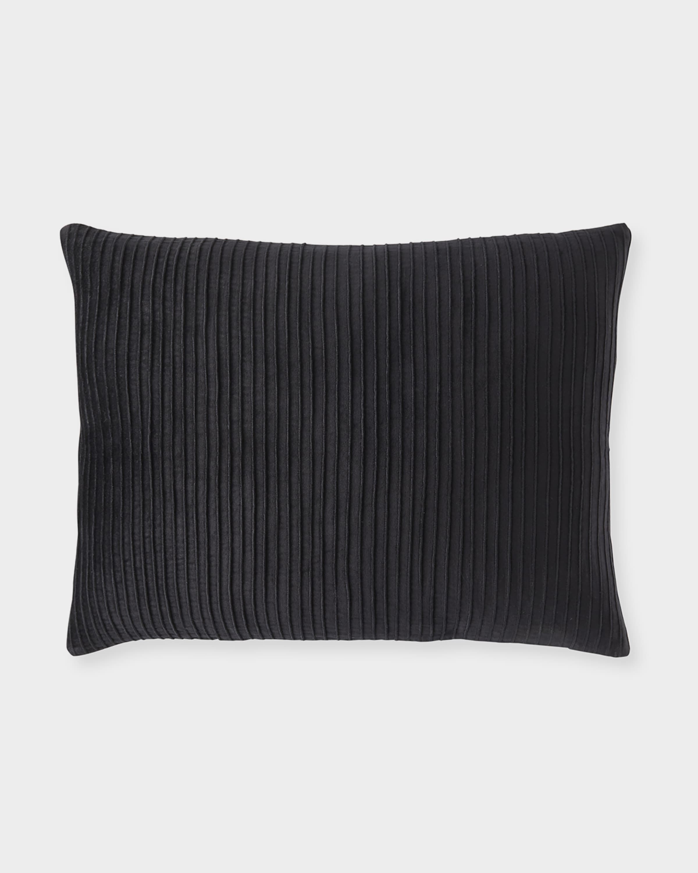 Callisto Home Nuevo Velvet Pleat Standard Sham, 20x26"