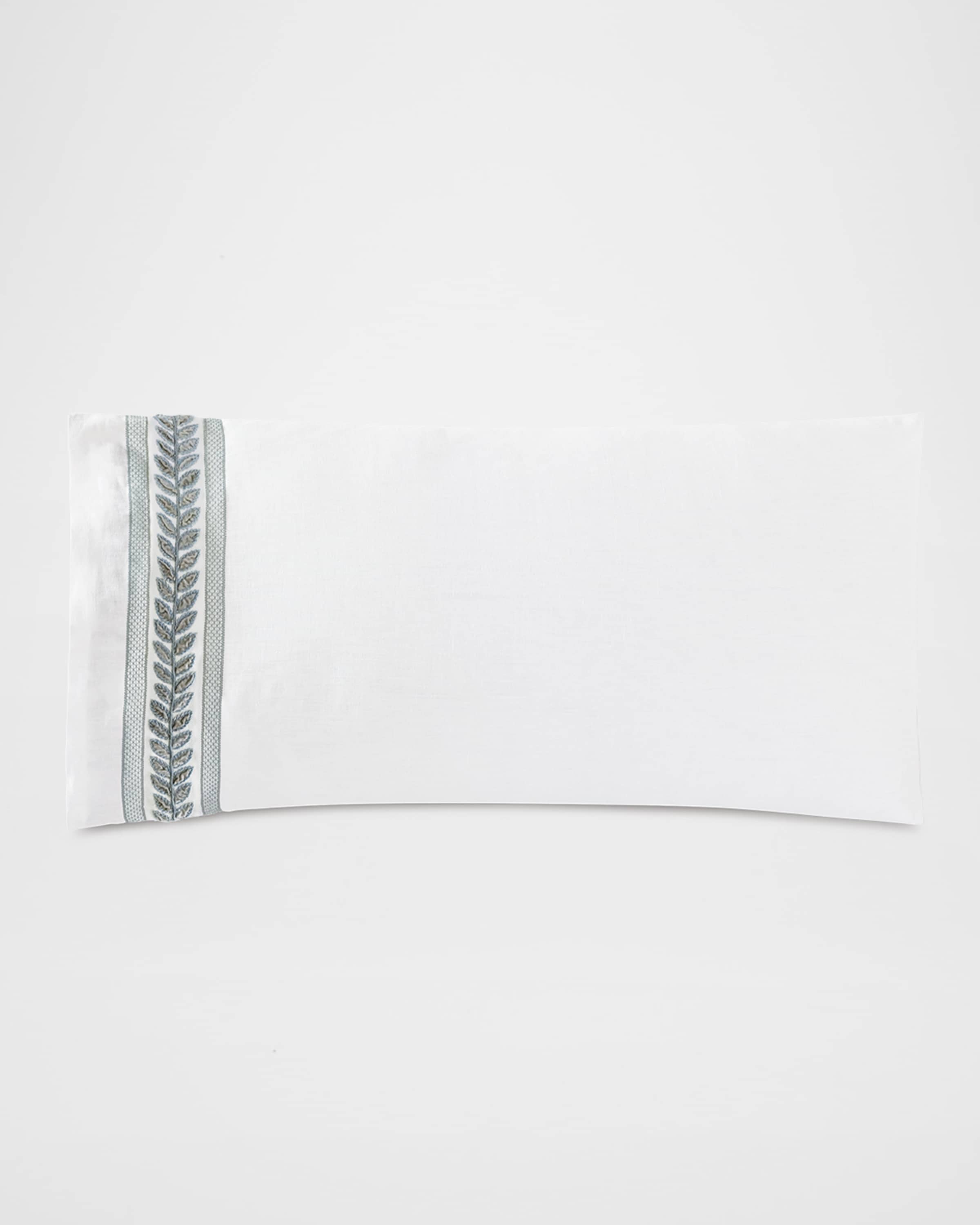 Eastern Accents Amberlynn Velvet Leaf Sham, Left Border