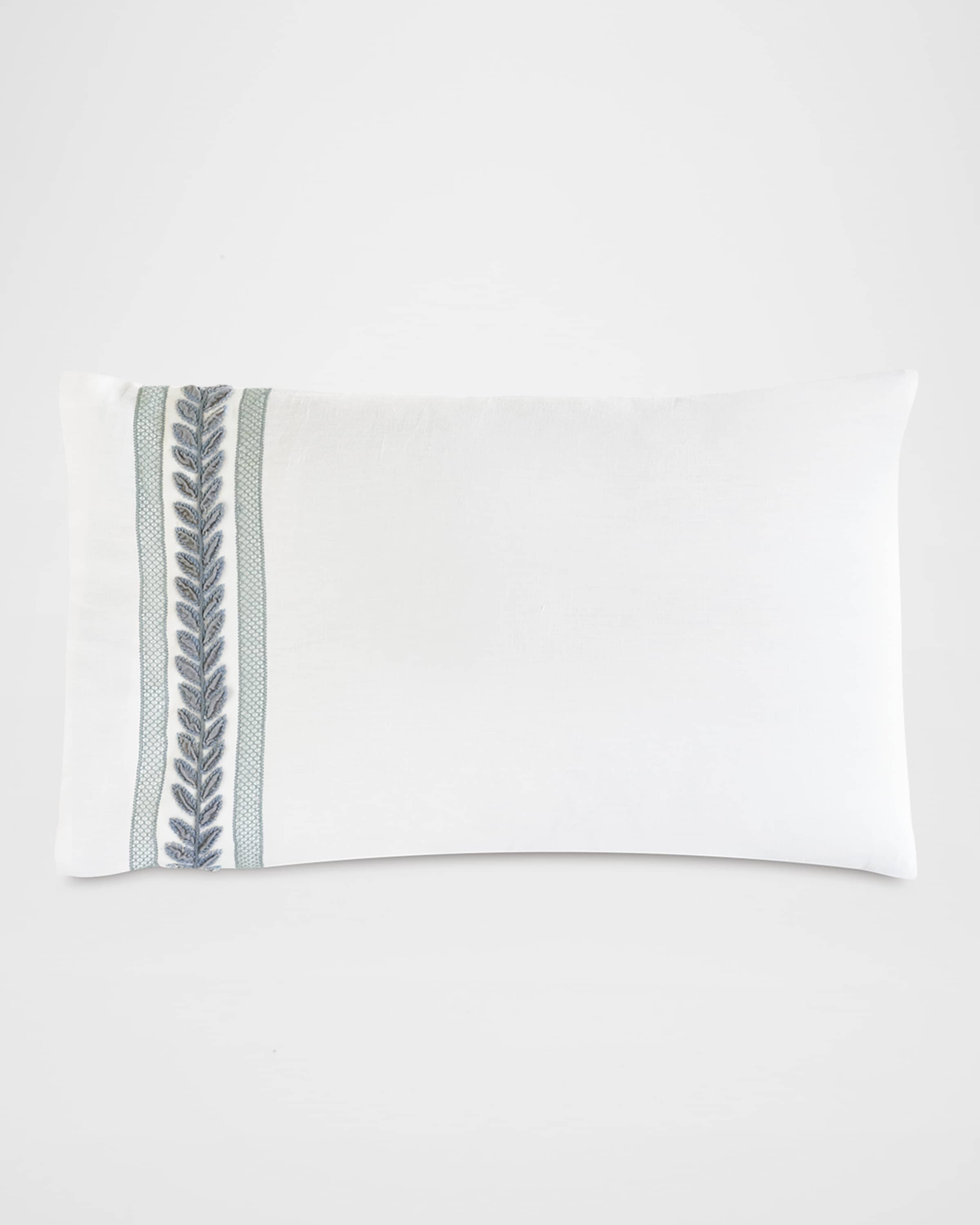Eastern Accents Amberlynn Velvet Leaf Sham, Left Border