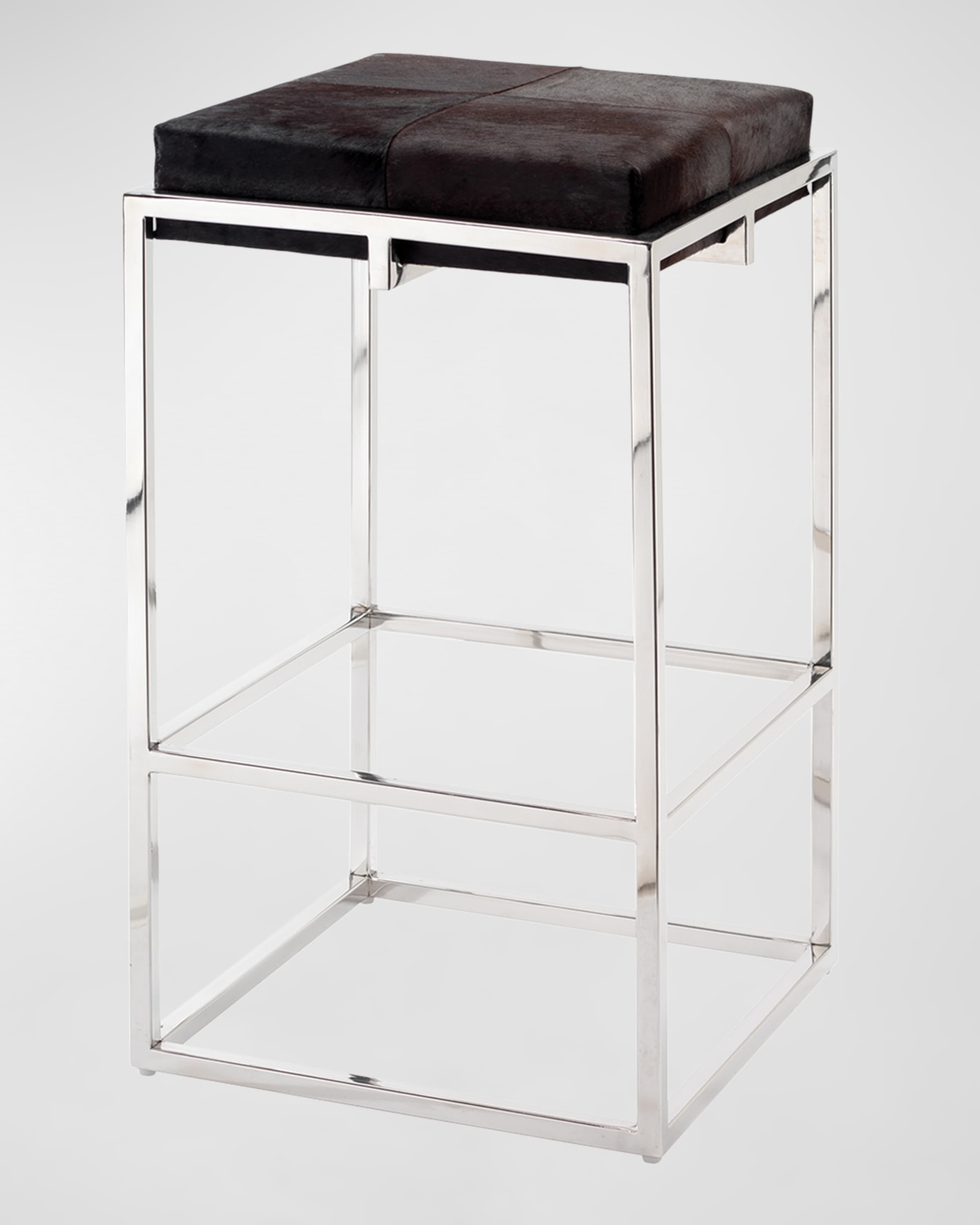 Jamie Young Shelby Hairhide Bar Stool 33"