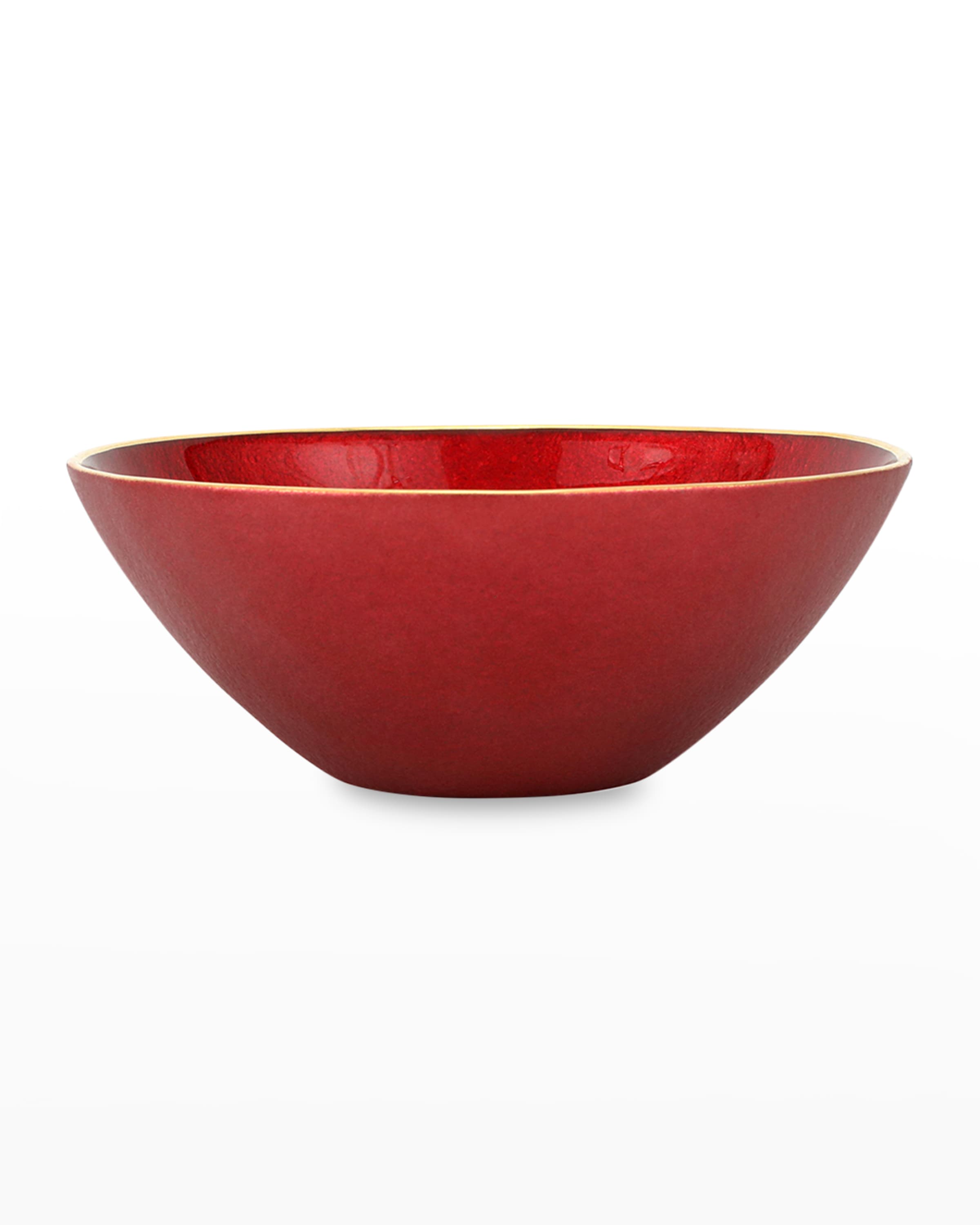 Vietri Metallic Glass Ruby Small Bowl