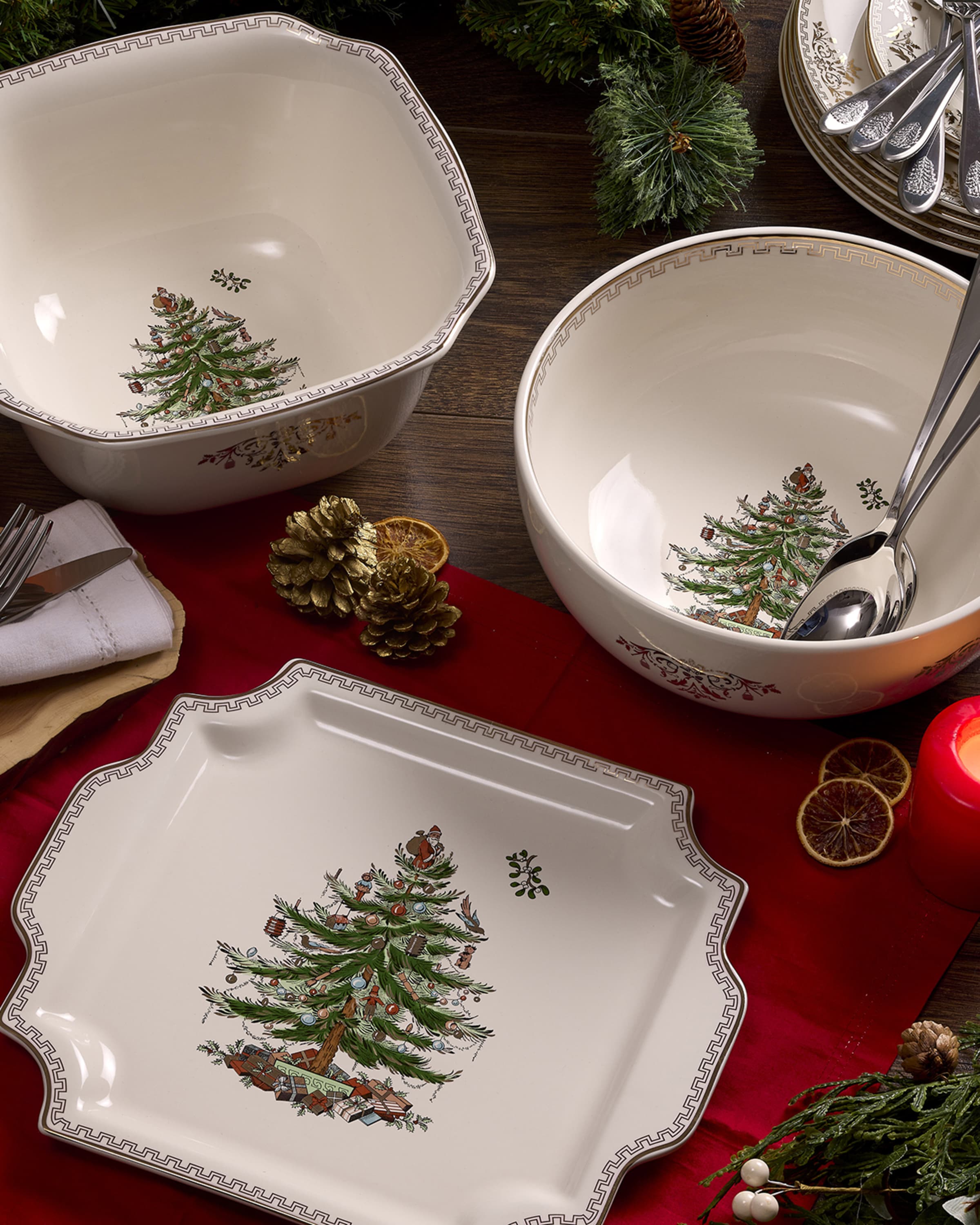 Spode Christmas Tree Dinnerware Collection & Matching Items Horchow