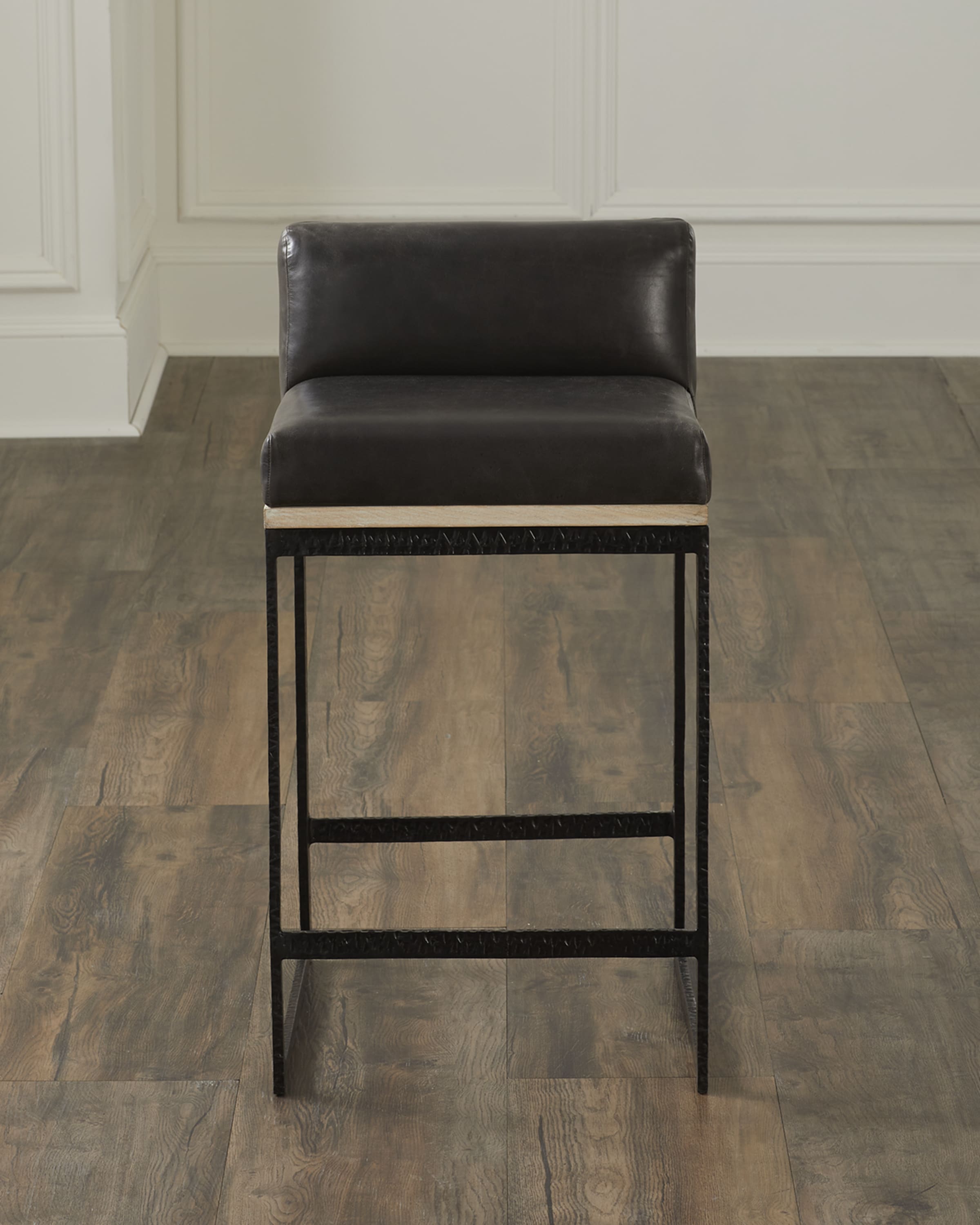 Arteriors Marmont Leather 25" Counter Stool