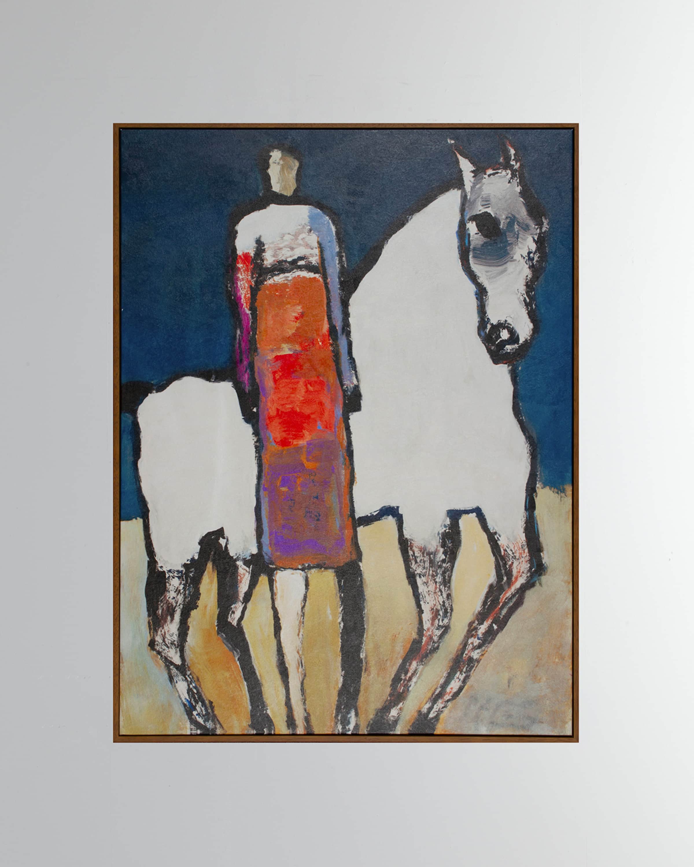 Shadow Catchers "White Horse Orange Rider" Wall Art