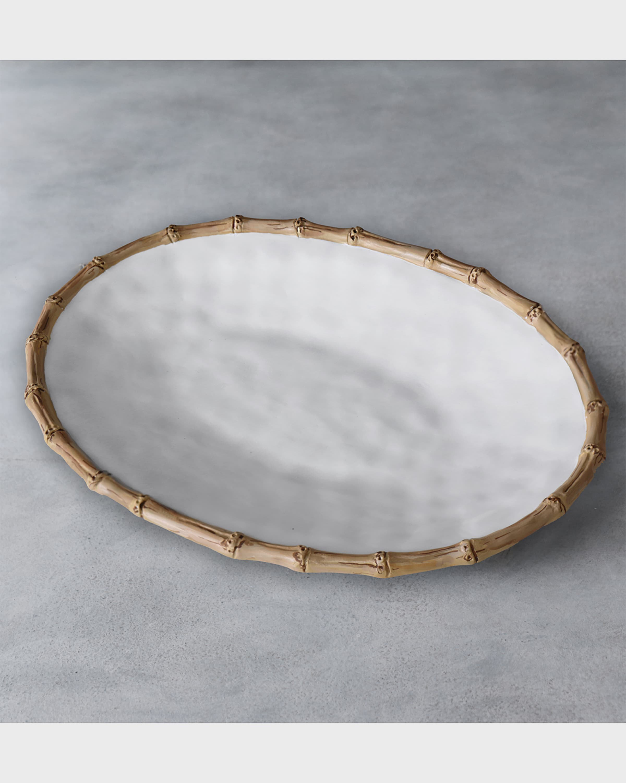 Beatriz Ball Vida Bamboo Large Oval Platter 