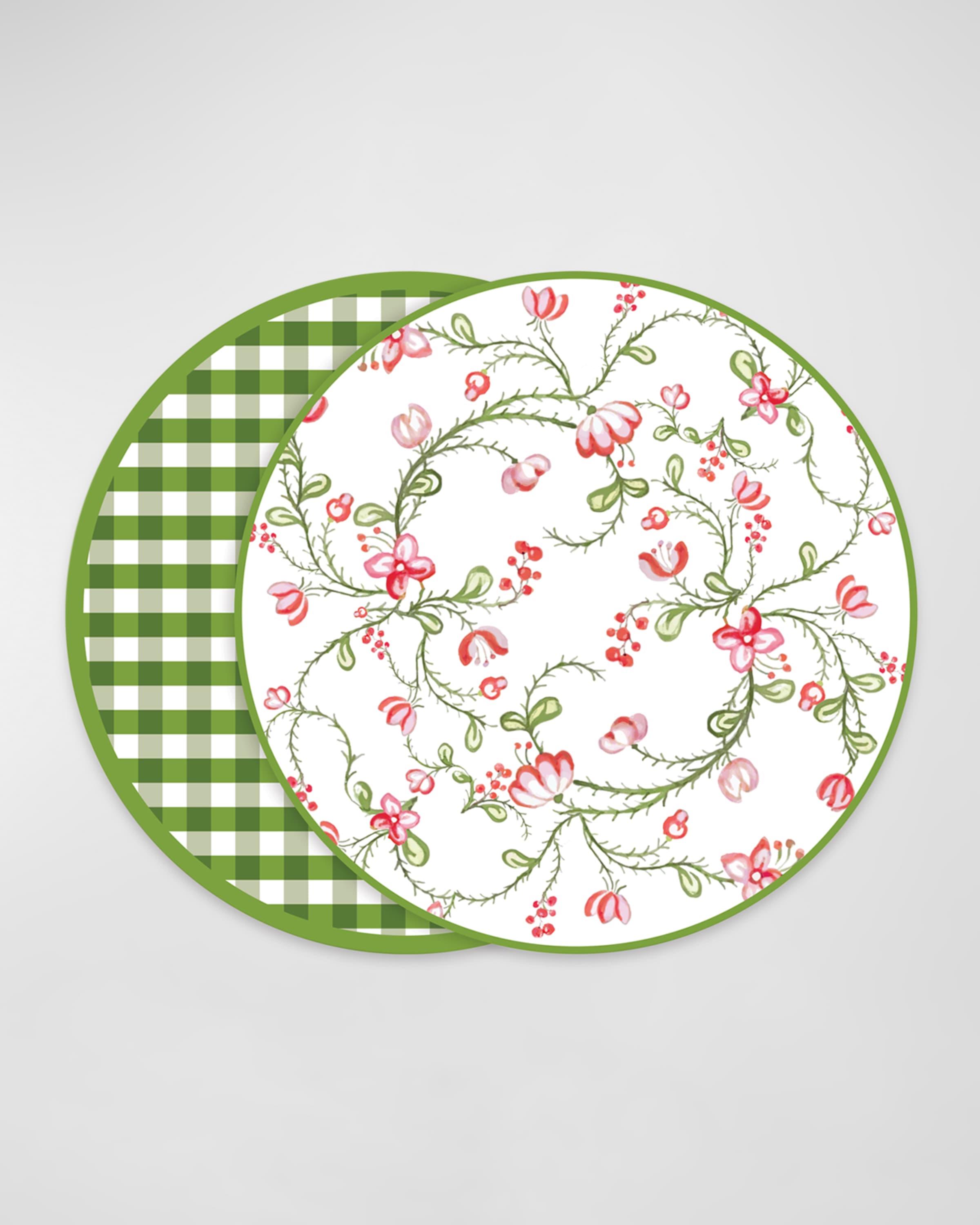 Beatriz Ball Vida Norelle Reversible 15.5" Round Placemats, Set of 4