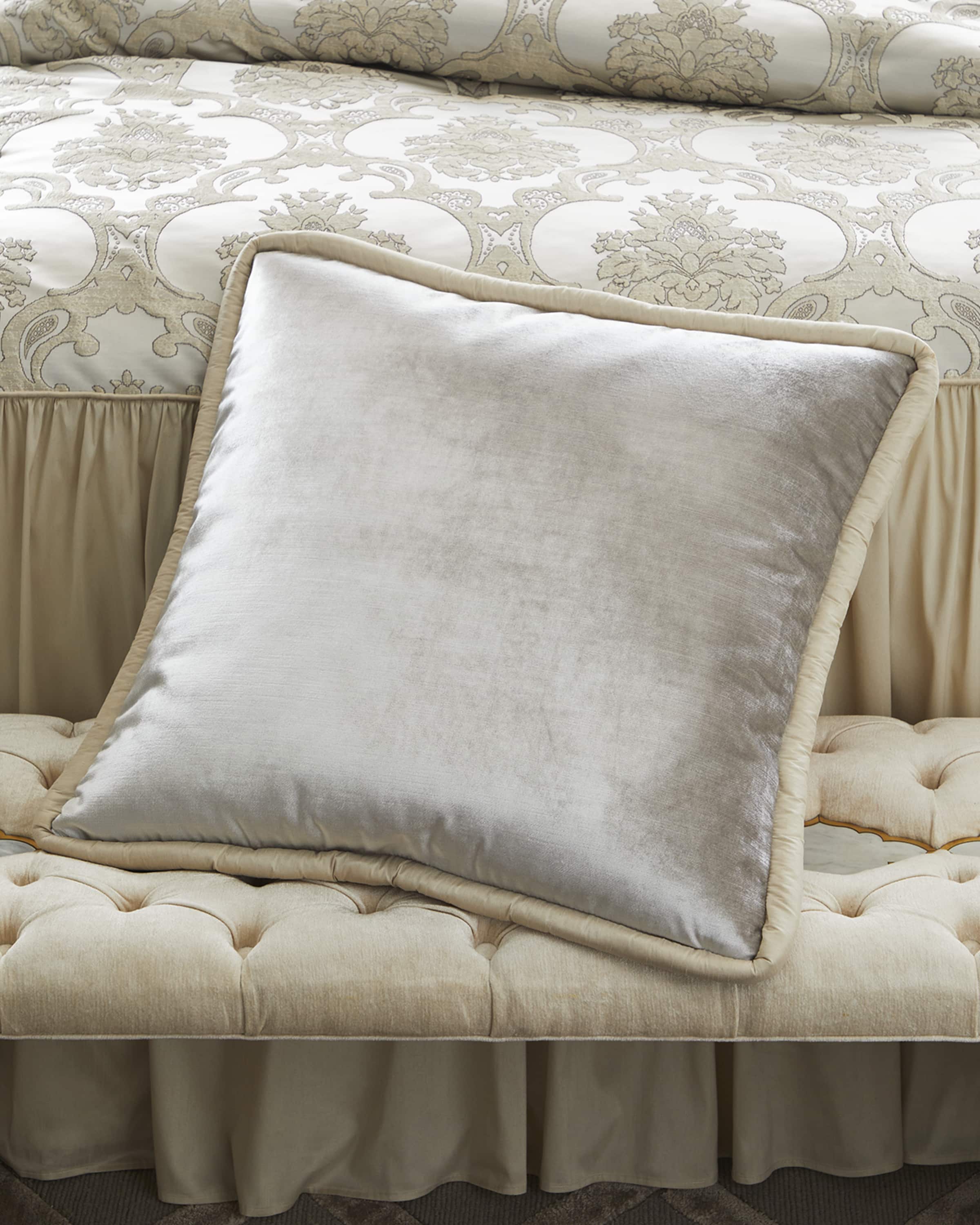 Austin Horn Collection Elizabeth Velvet Euro Sham, 26"Sq. 