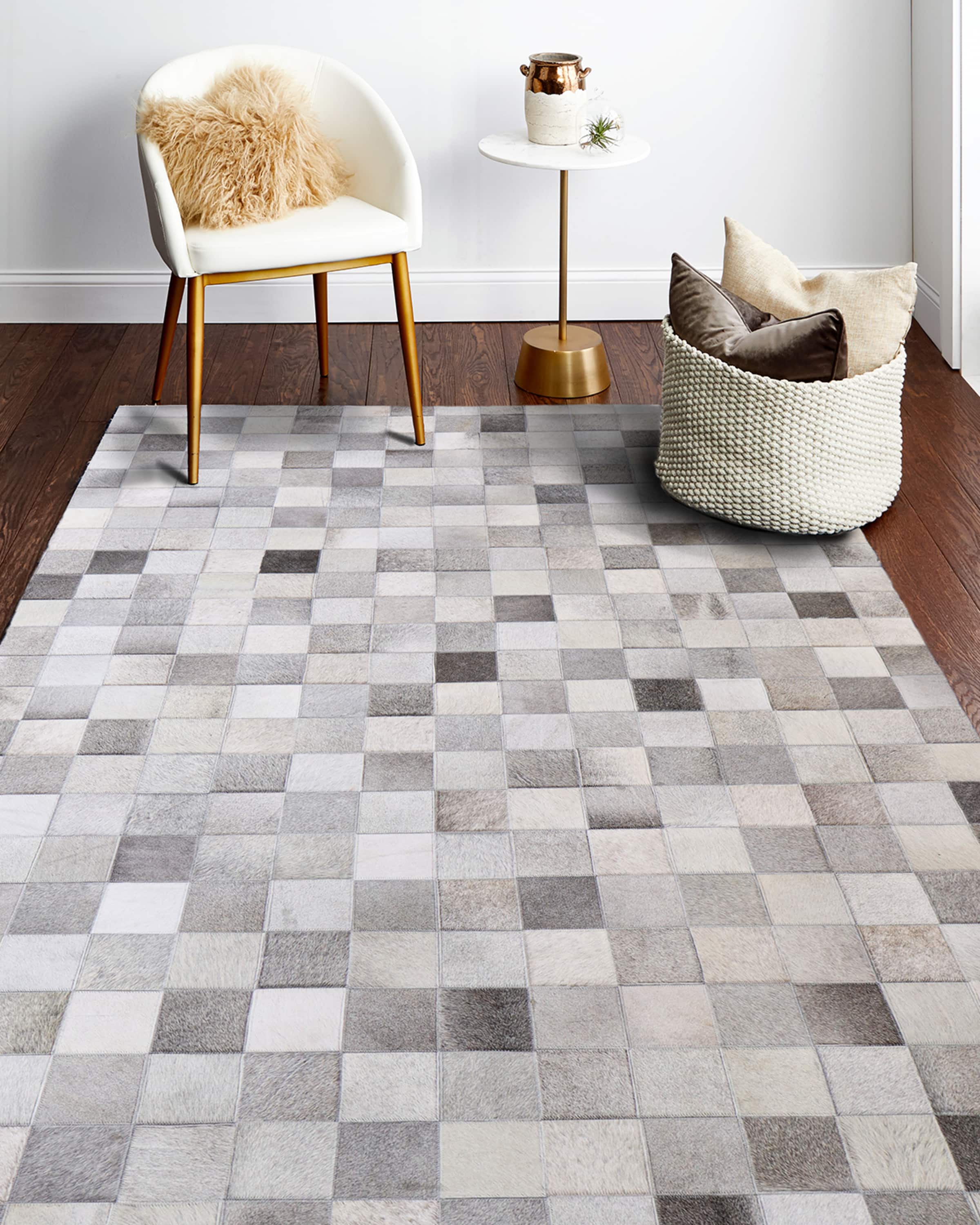 Croswell Hair Hide Rug, 10' x 14'
