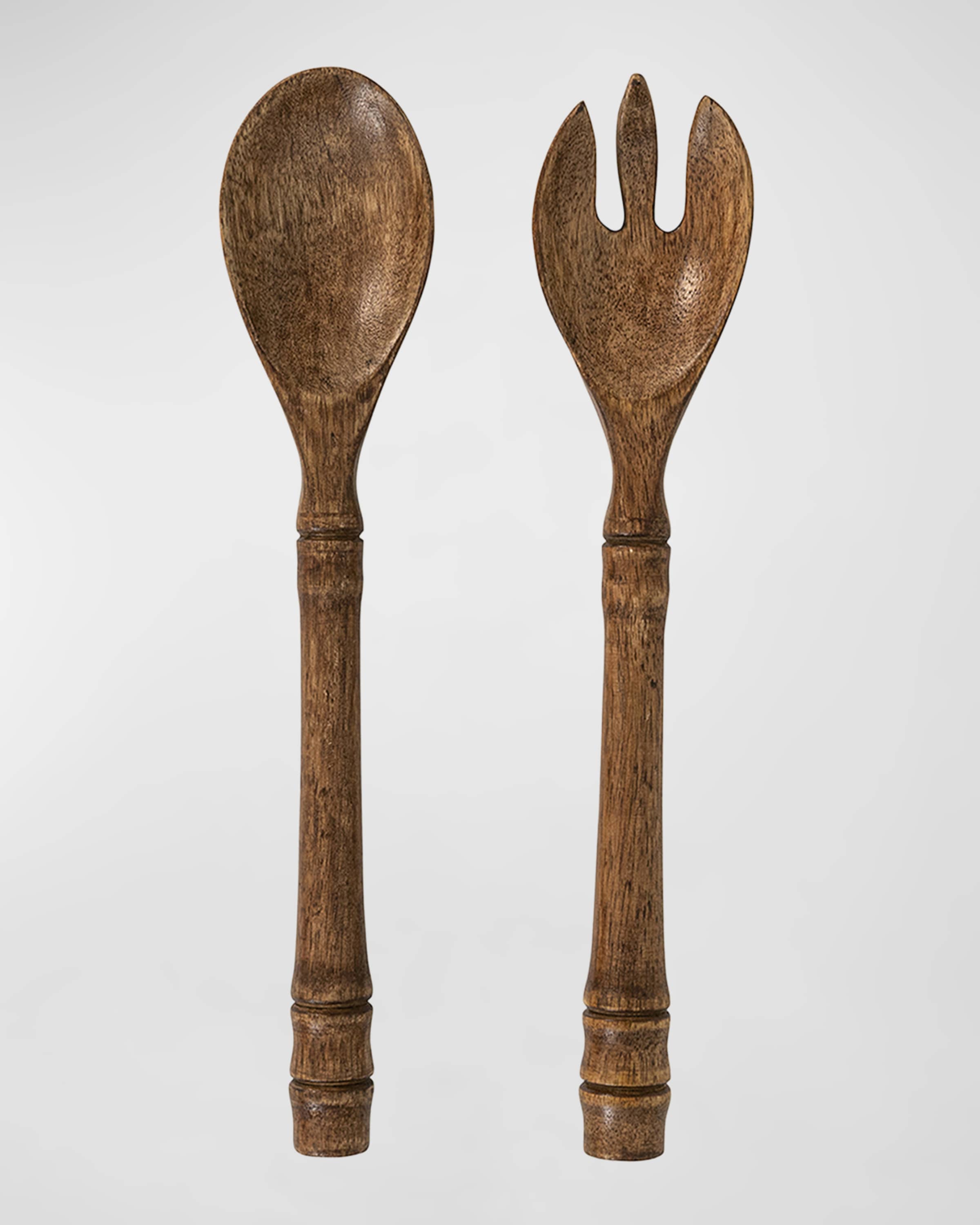 Juliska Bilbao 2-Piece Wood Salad Servers