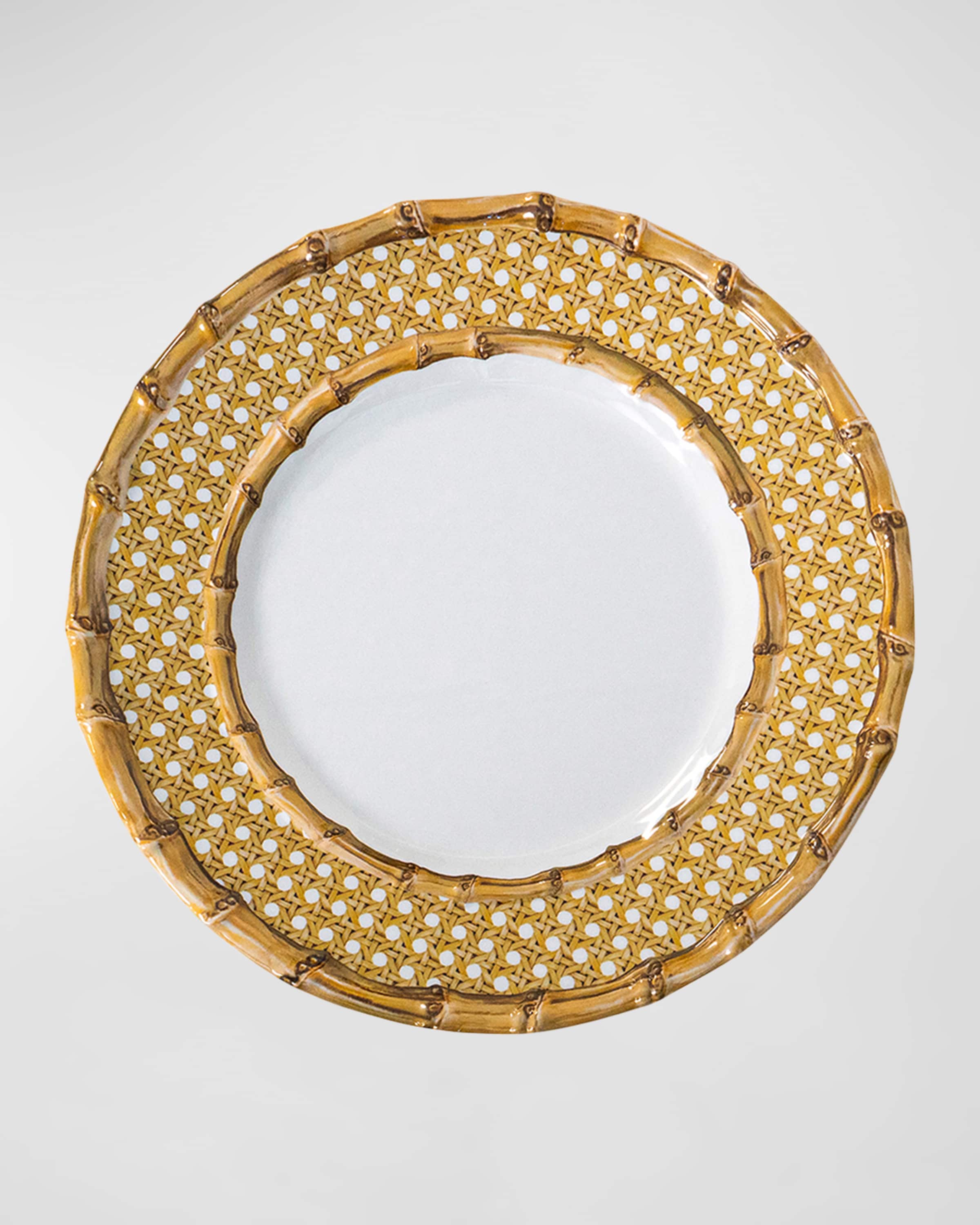 Juliska Bamboo Caning Melamine Dessert Salad Plate