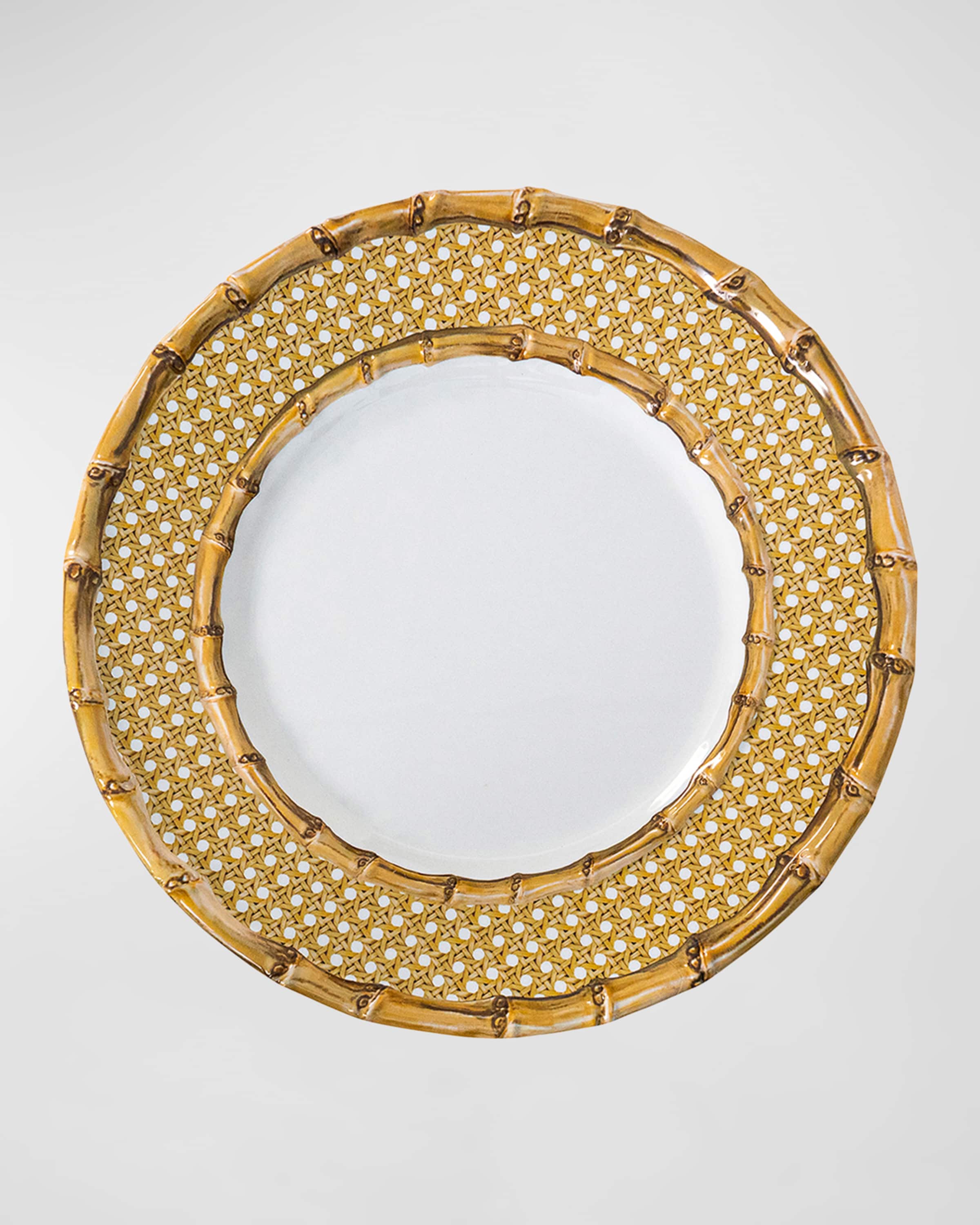 Juliska Bamboo Caning Melamine Dinner Plate