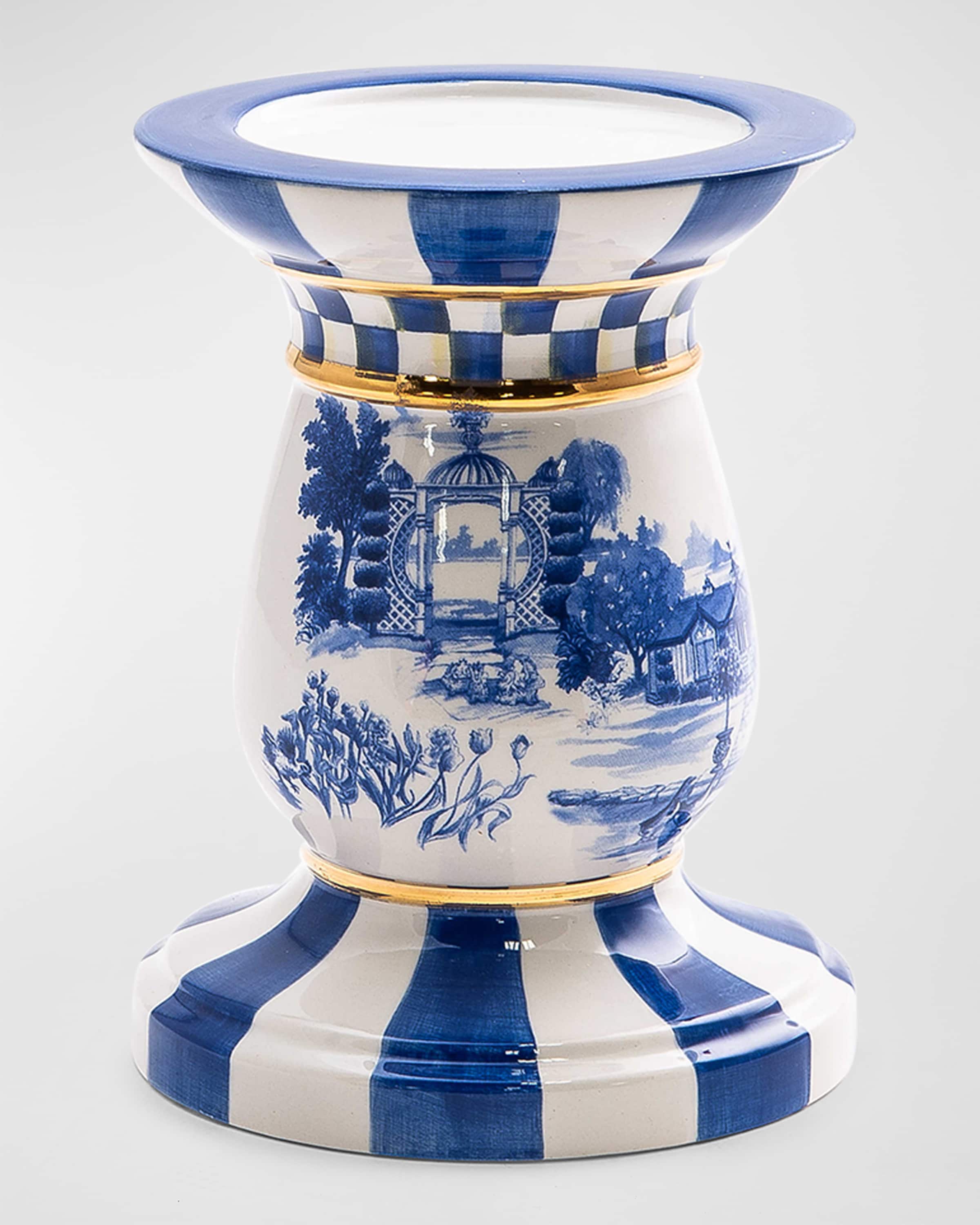 MacKenzieChilds Royal Toile Pilar Candle Collection & Matching Items