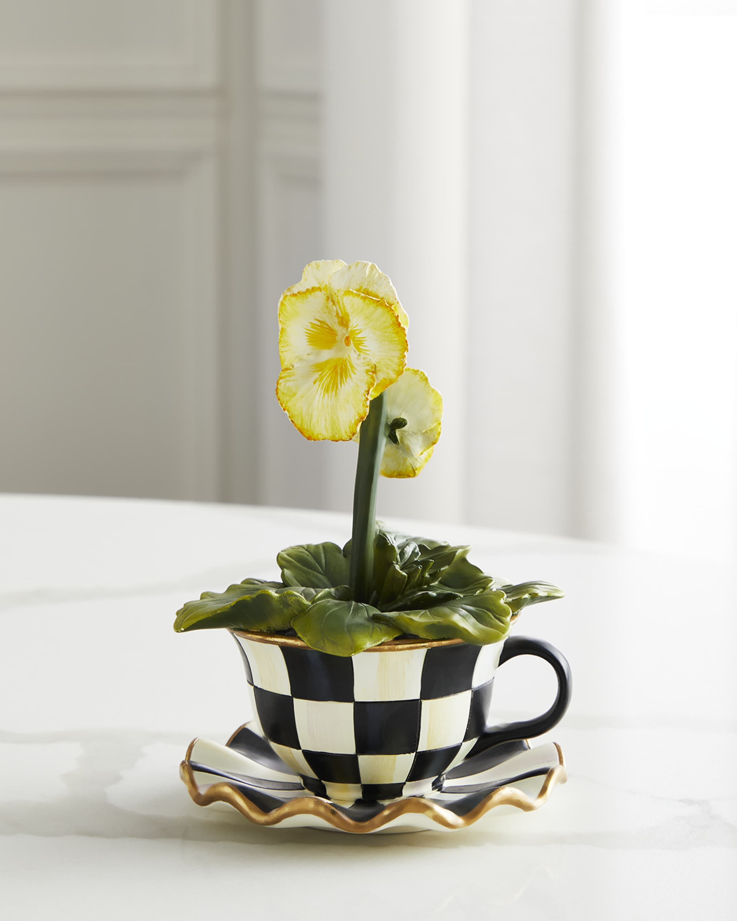 MacKenzie-Childs Teacup Faux-Flower Collection & Matching Items