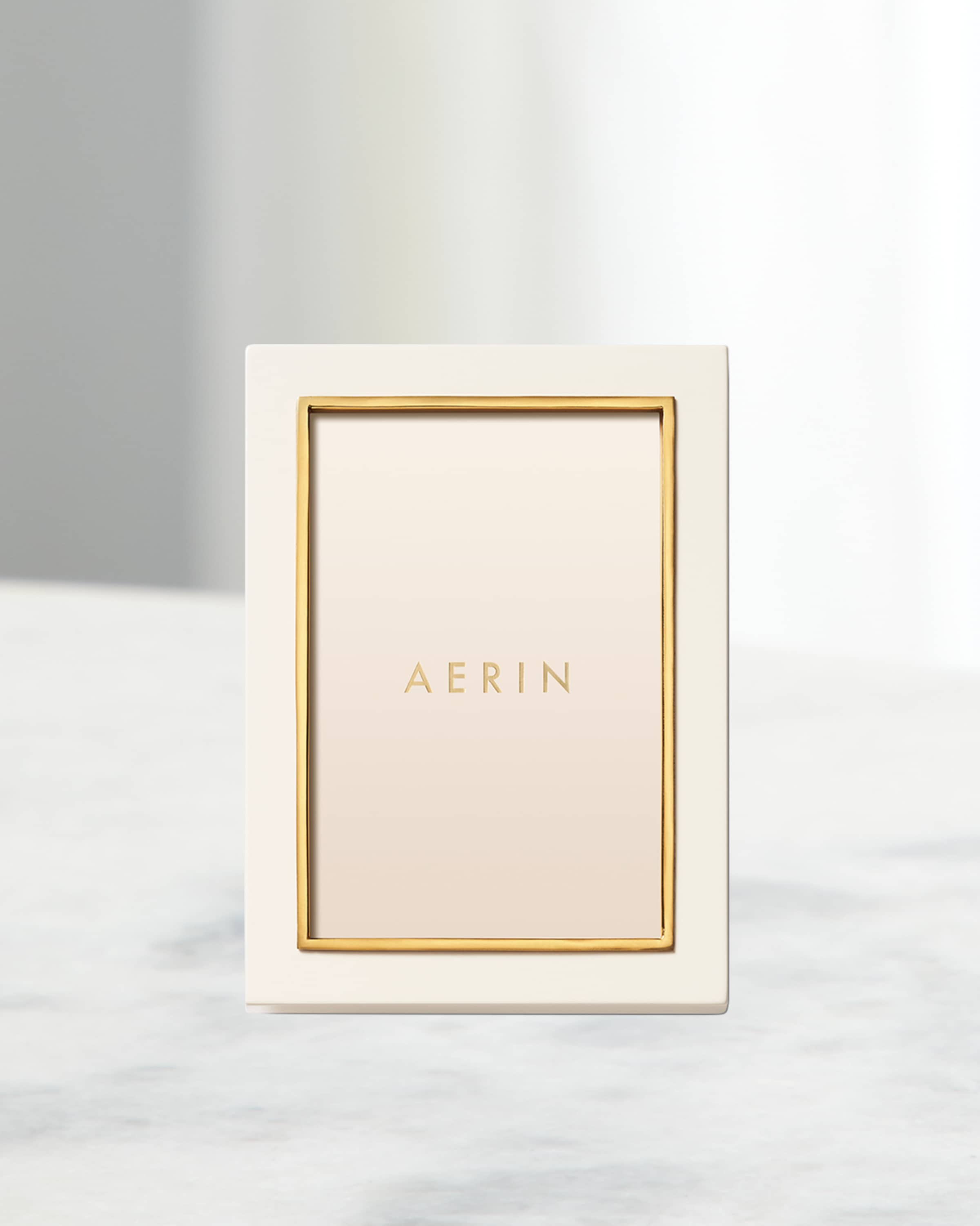 AERIN Varda Lacquer Photo Frame, French Blue - 4x6
