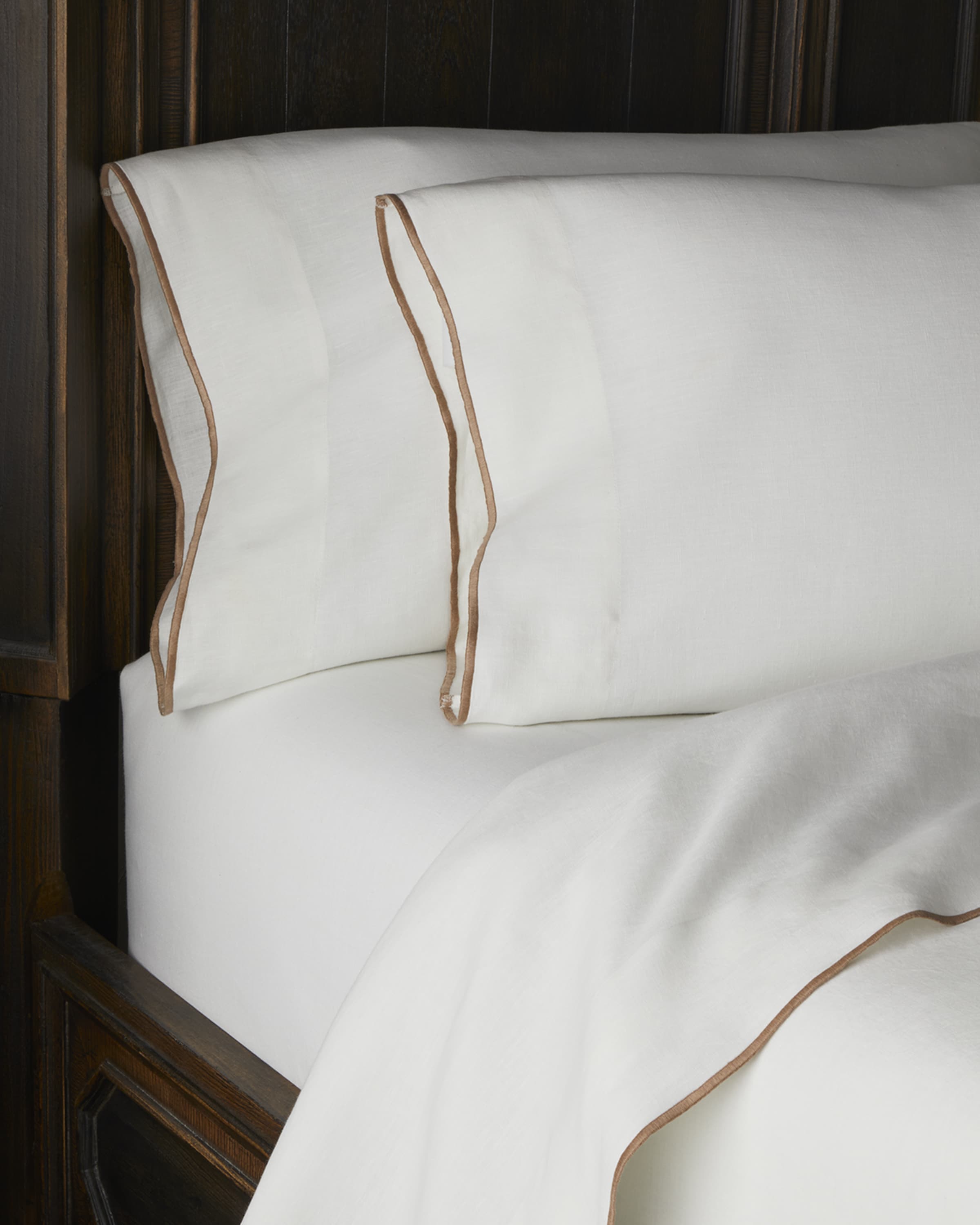 Amity Home Tyne Linen White Queen Sheet Set