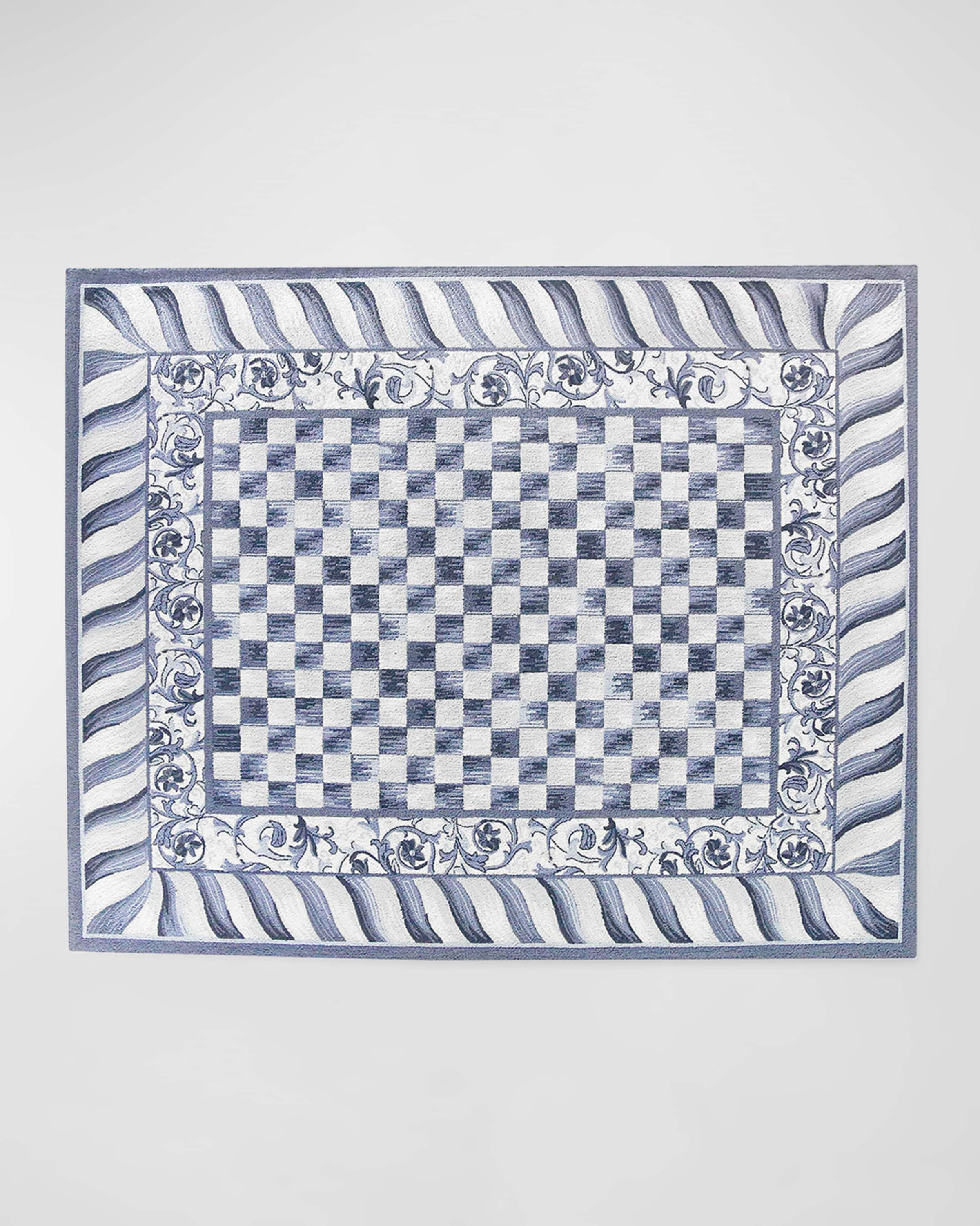 【新品・タグ付き】MACKENZiE-CHiLDS  CHECKラグ 新品・タグ付き】MACKENZiE-CHiLDS CHECKラグ MacKenzie Childs