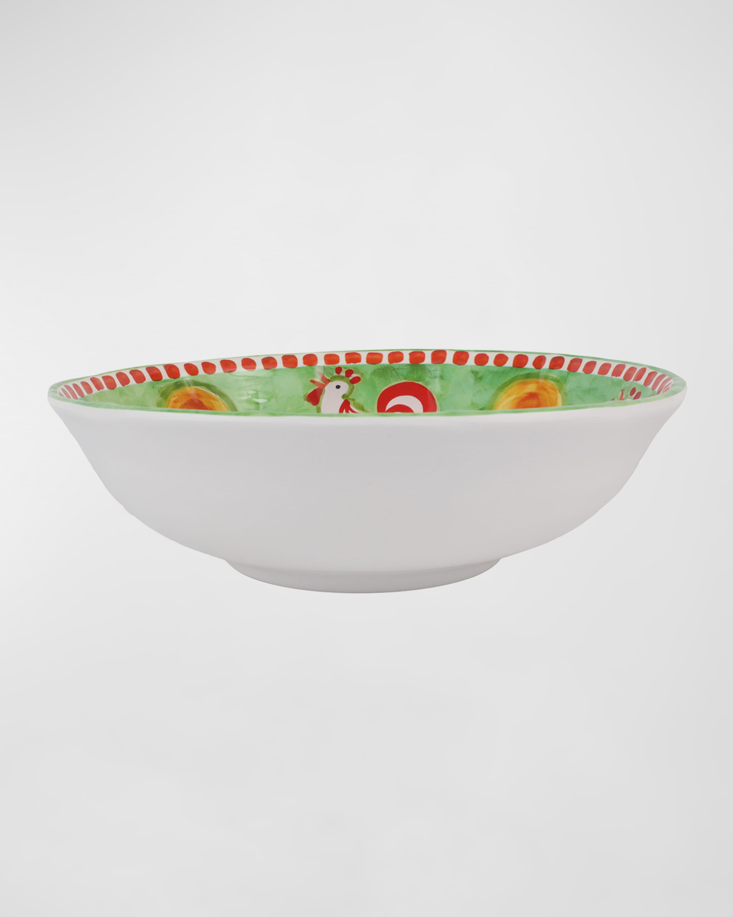 Vietri Melamine Campagna Gallina Large Serving Bowl 