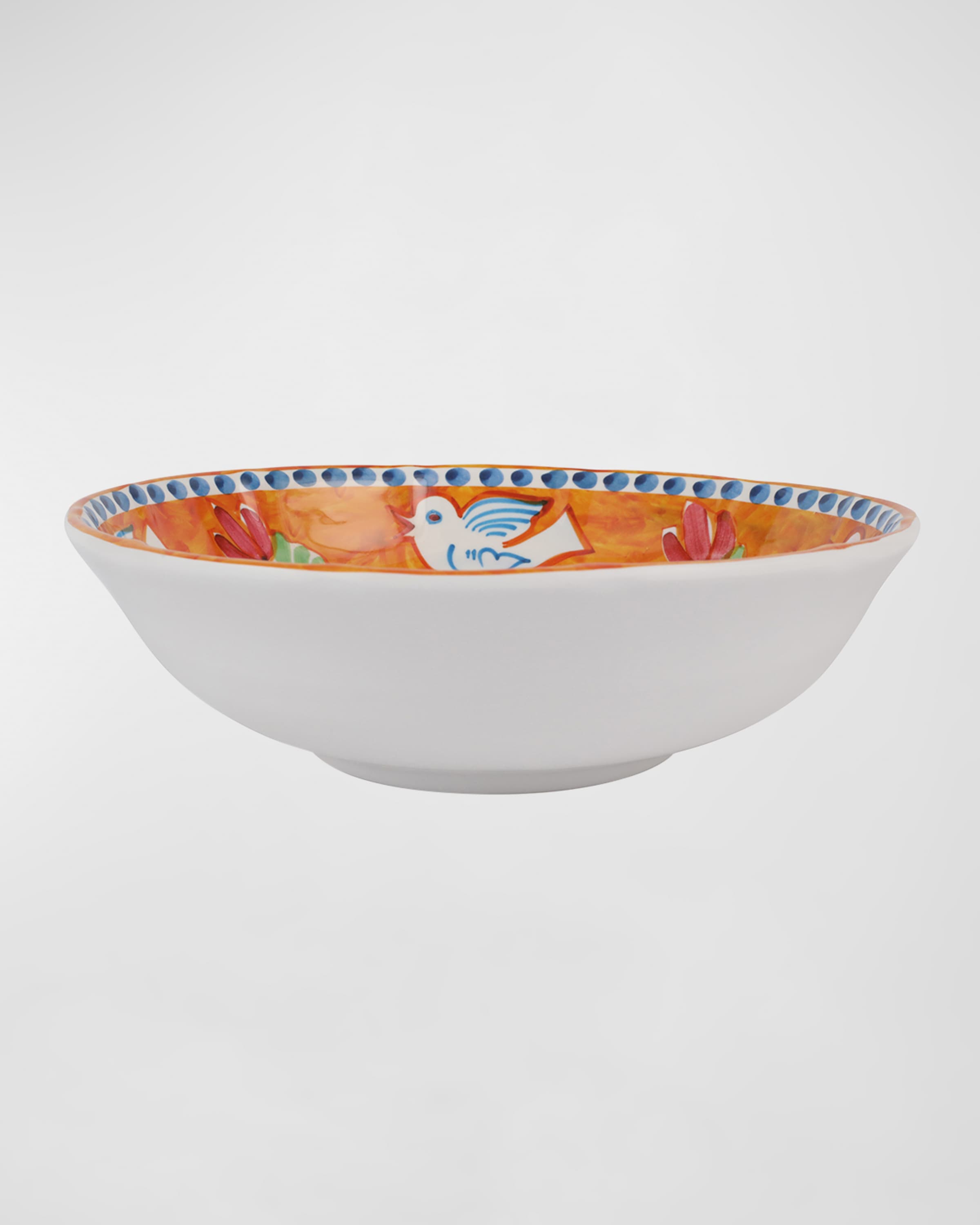 Vietri  Melamine Campagna Uccello Large Serving Bowl