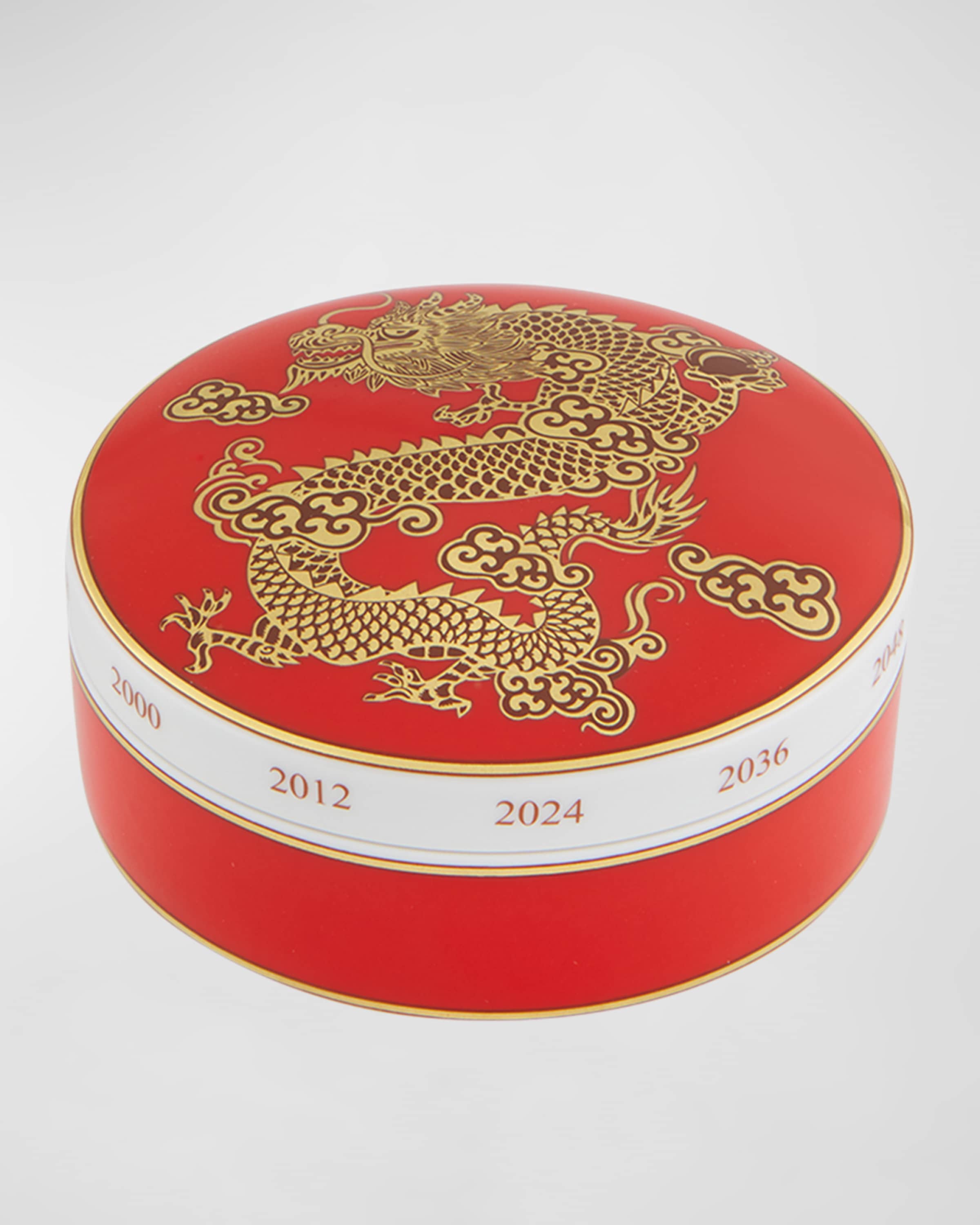 Vista Alegre Large Round Dragon Box 