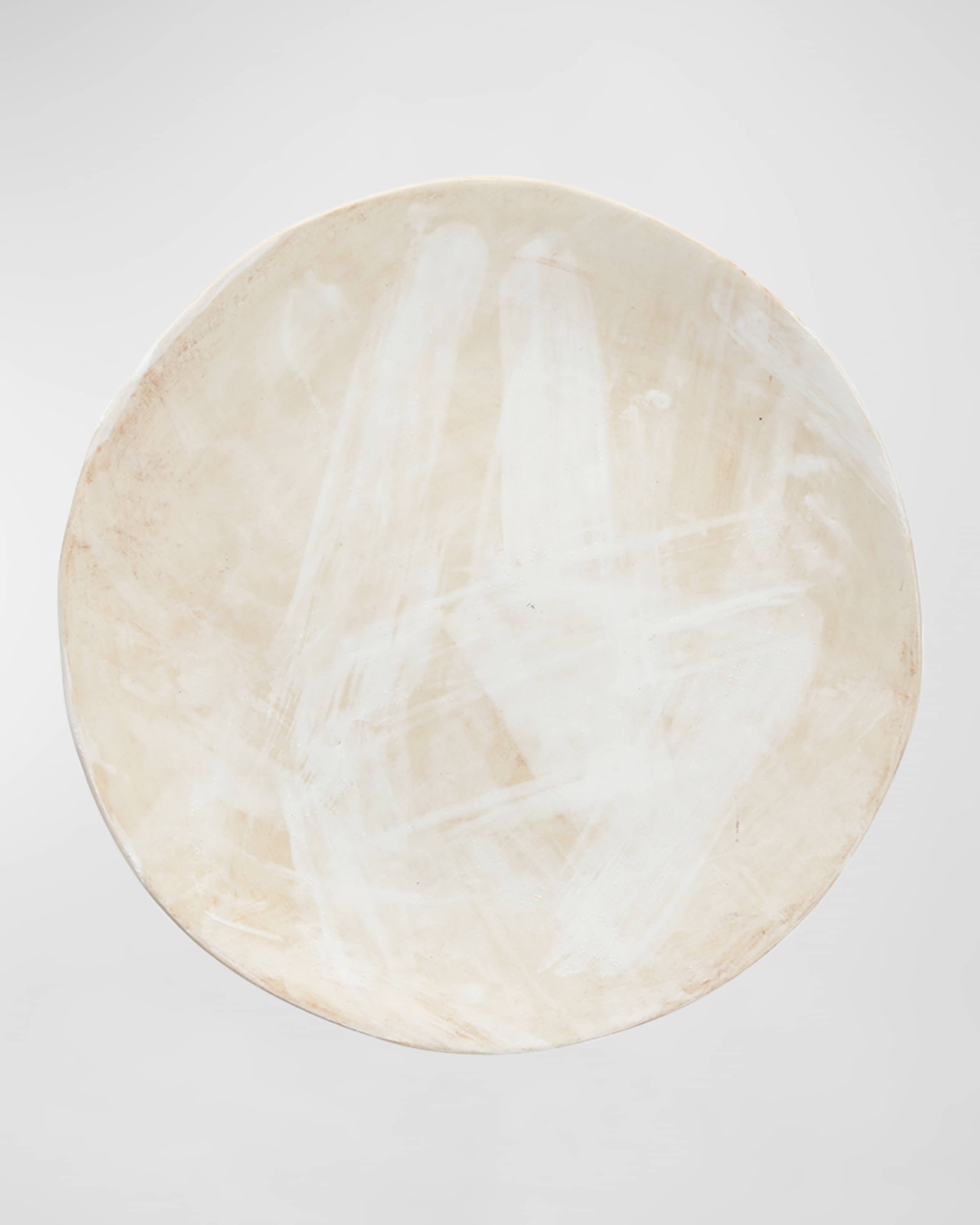 Cloud Terre by Fortessa No.2 White Ines Dinner Plates, Set of 4 
