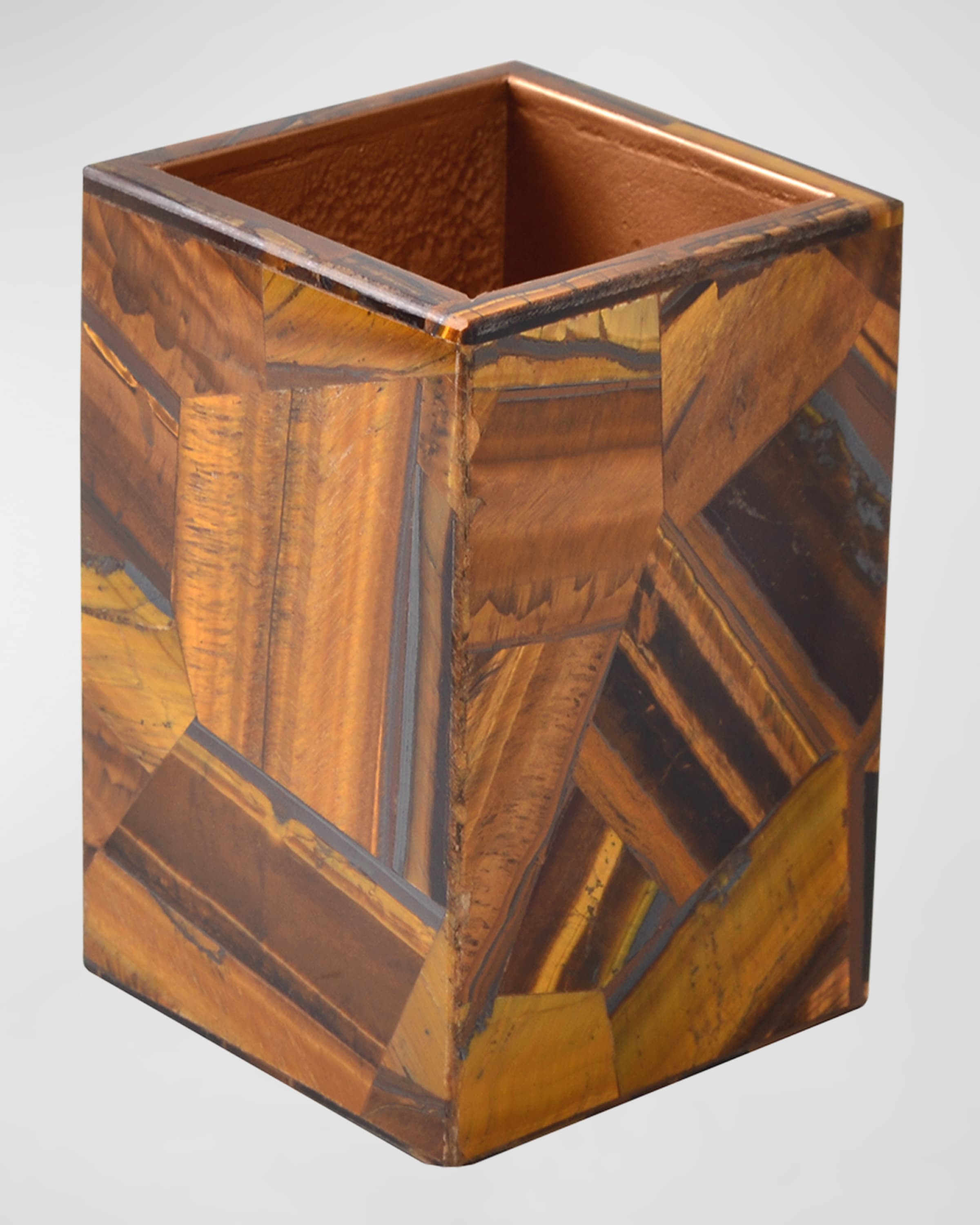 Mike & Ally Taj Random Tiger Eye Brush Holder 