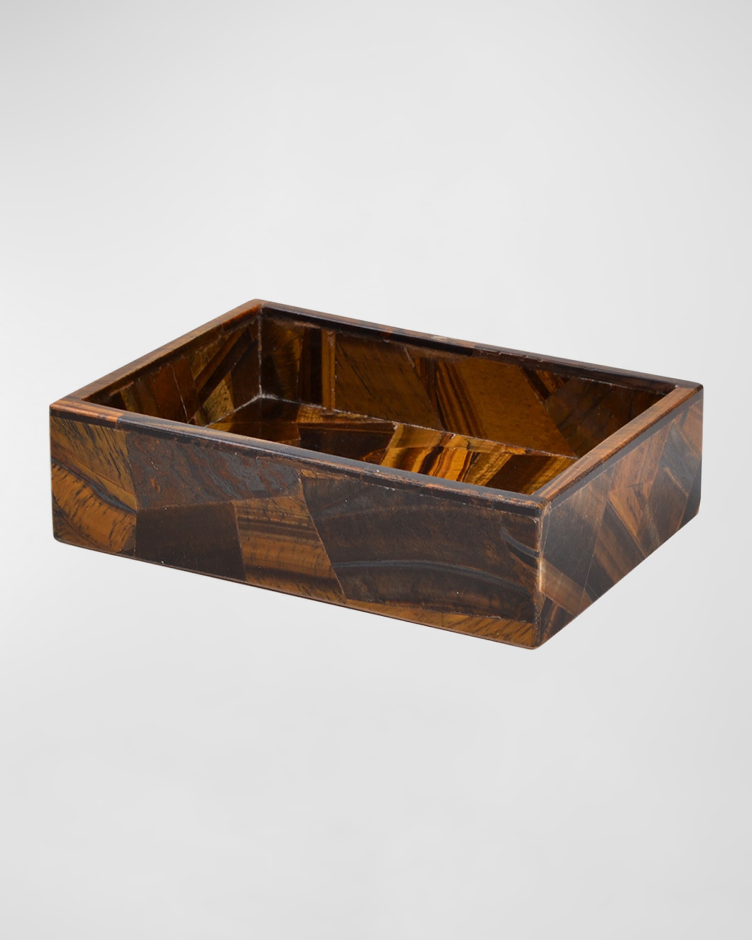 Mike & Ally Taj Random Tiger Eye Soap Dish 