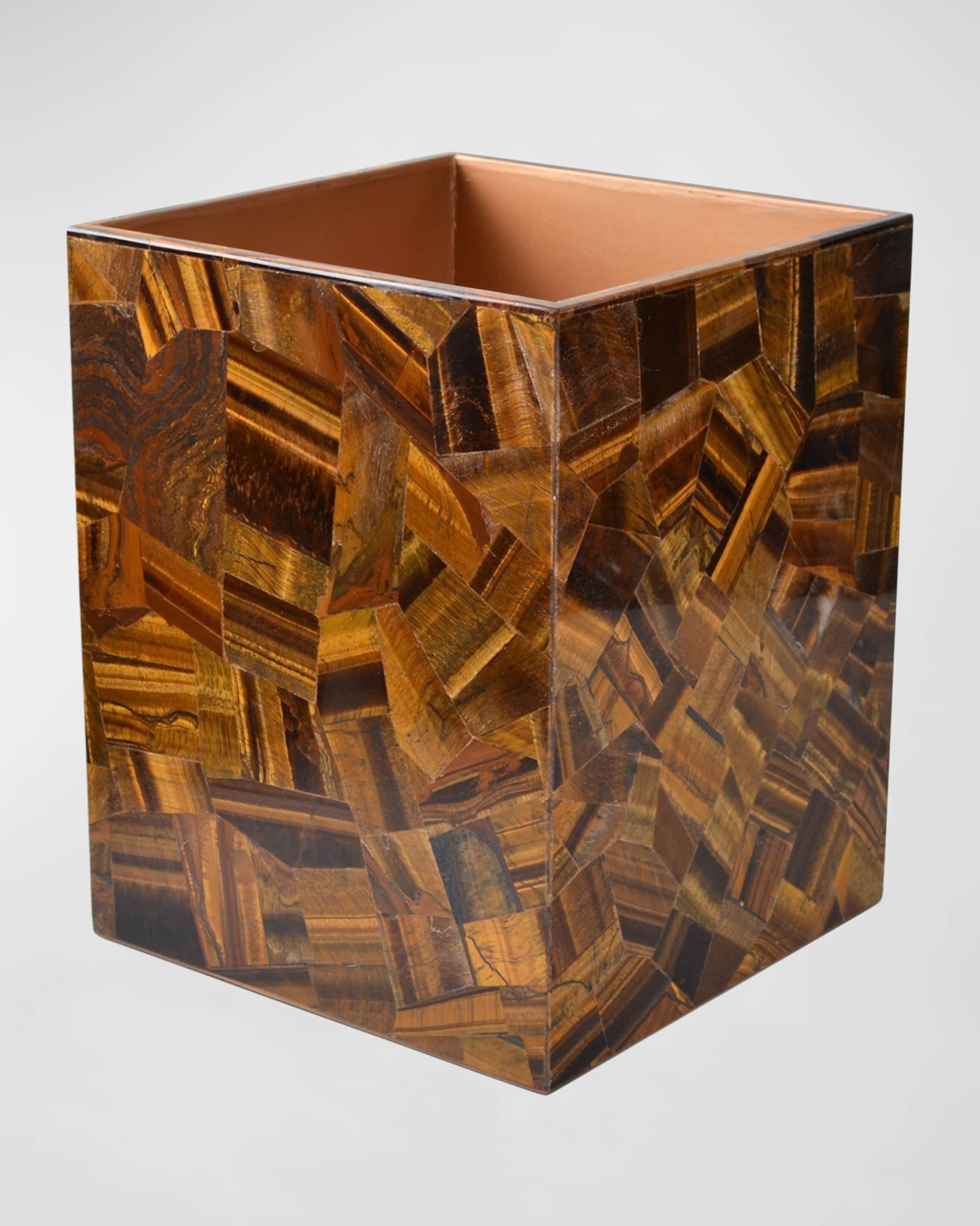 Mike & Ally Taj Random Tiger Eye Wastebasket 