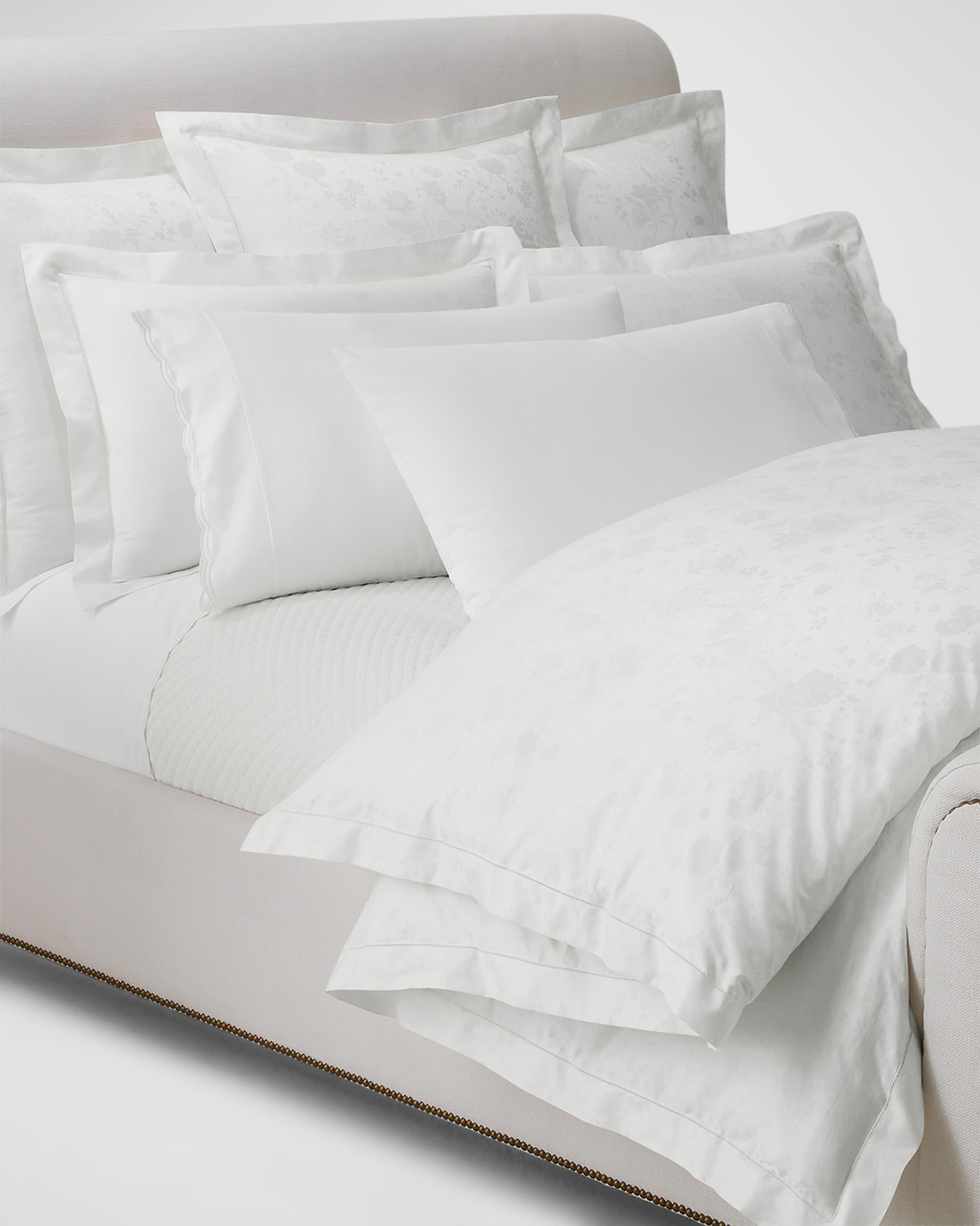 Ralph Lauren Home Organic Cotton Bethany Jacquard Duvet Cover , KING