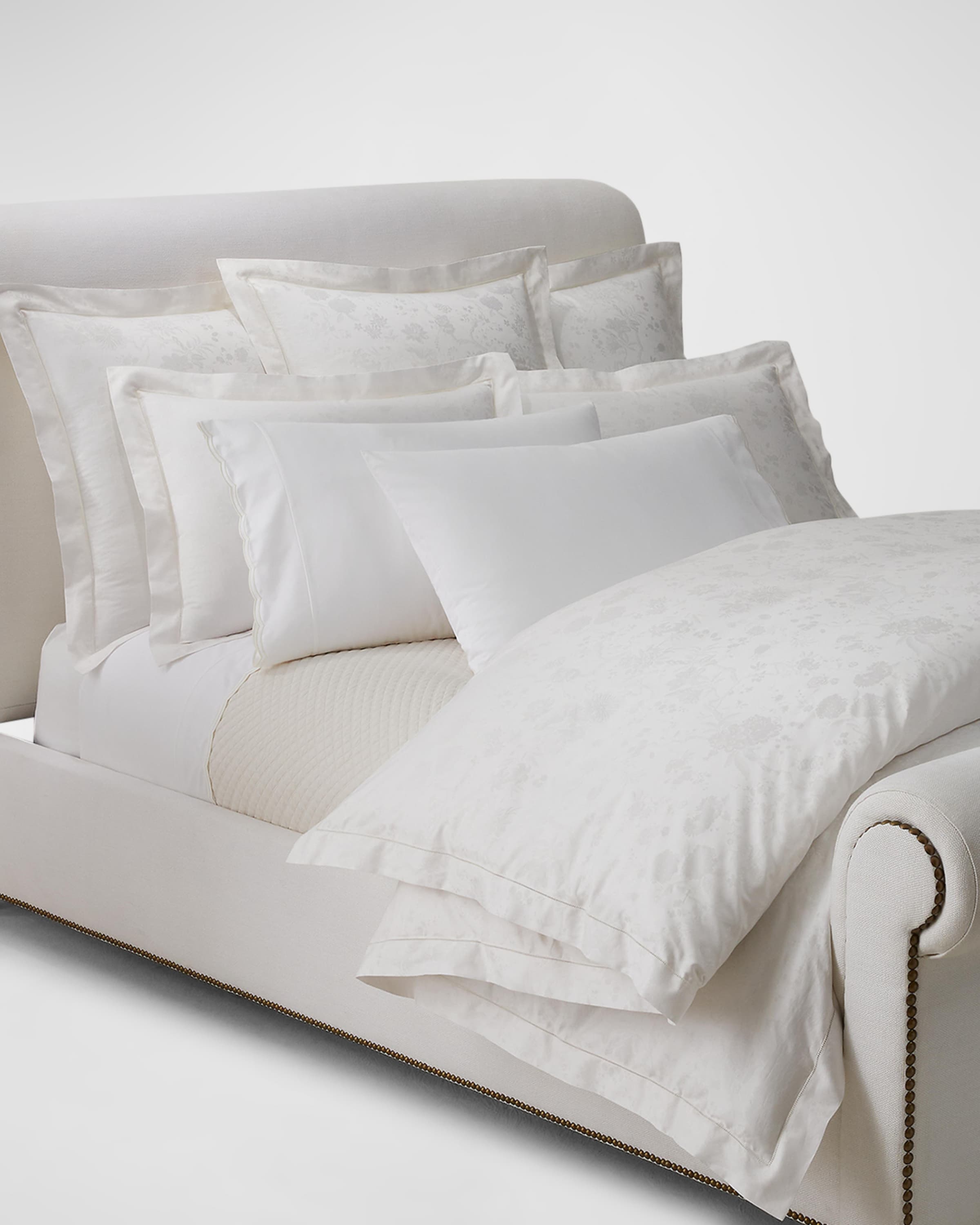 Ralph Lauren Home Organic Cotton Bethany Jacquard Duvet Cover , KING