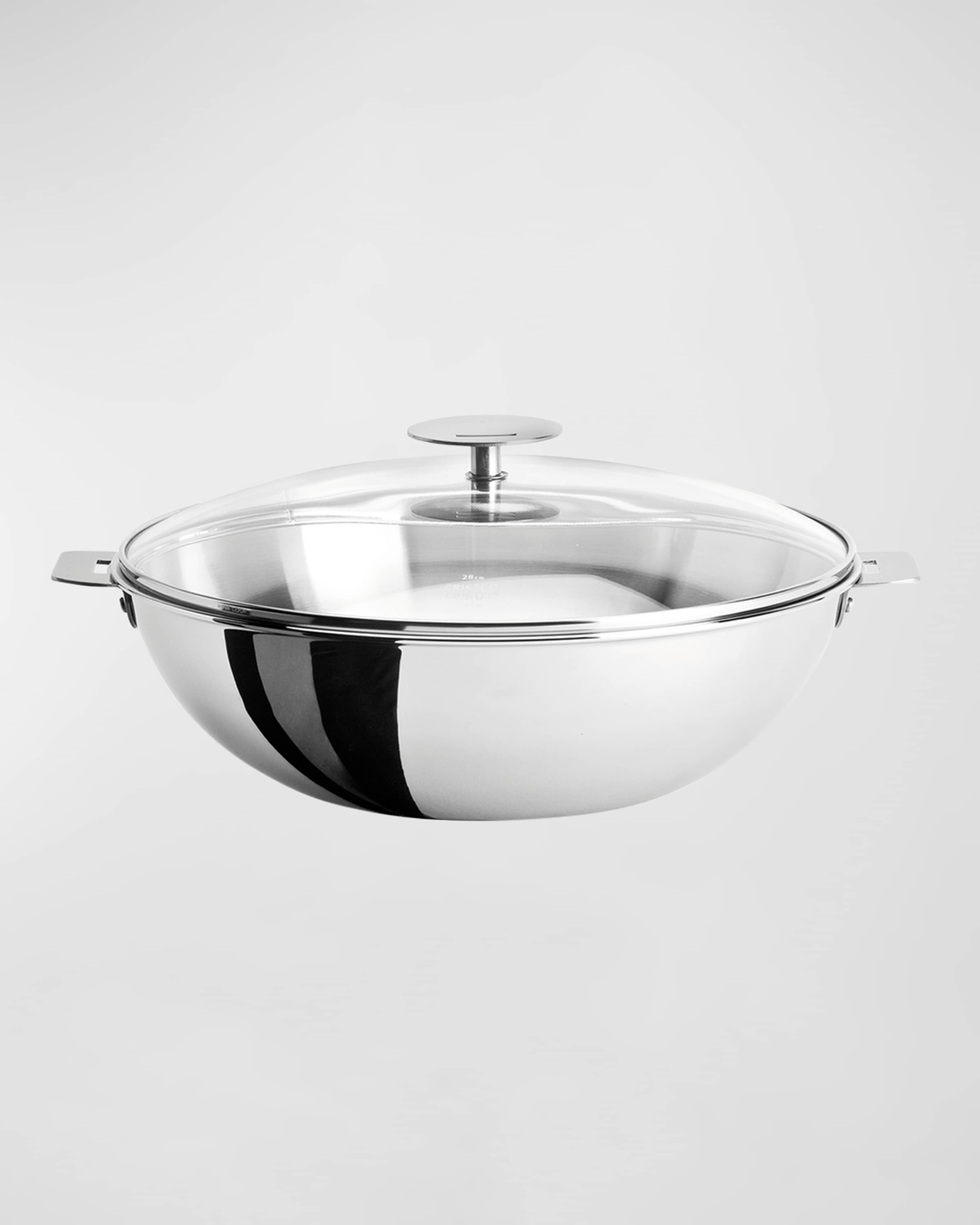 CRISTEL Casteline Wok with Domed Lid, 3-Quart 