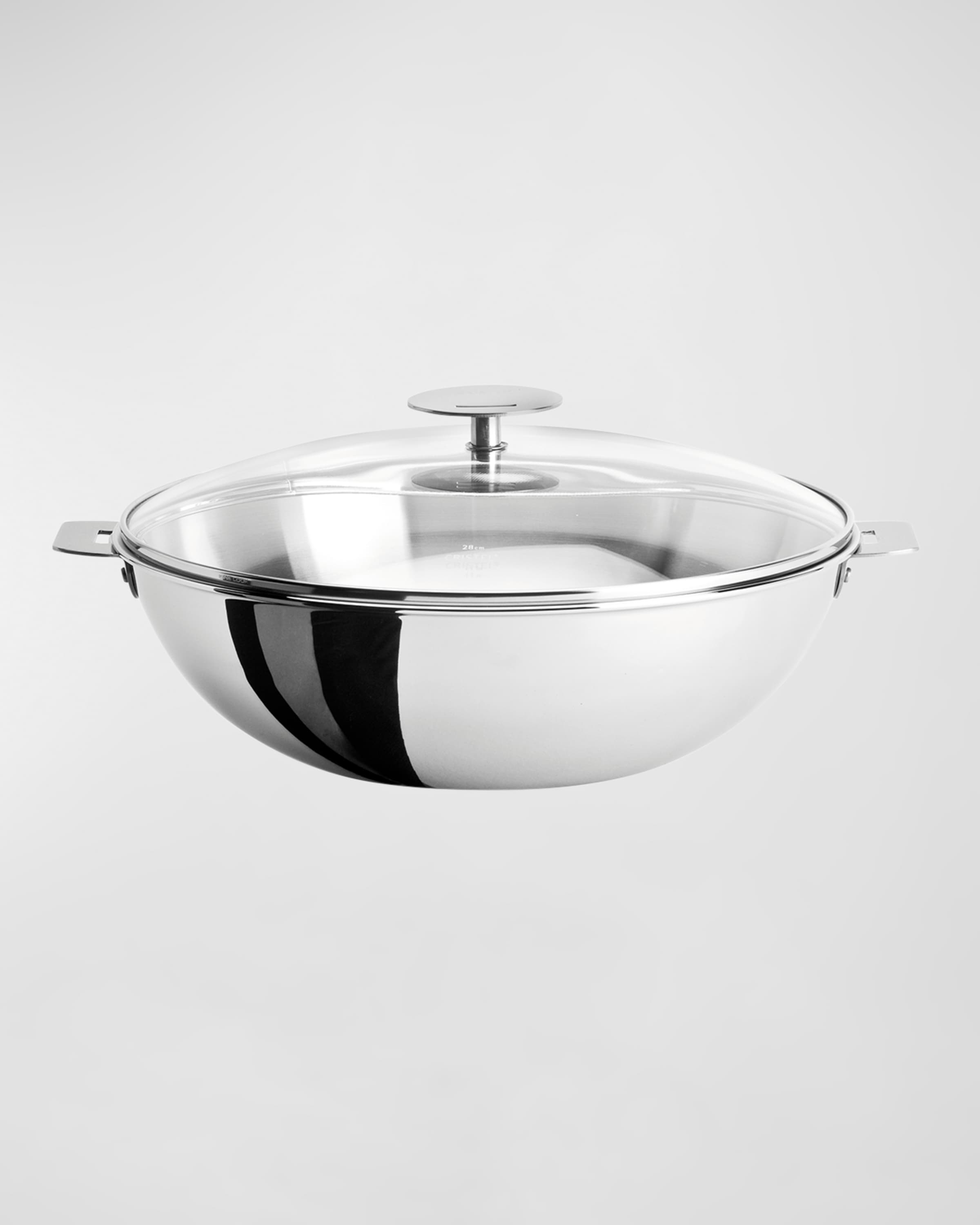 CRISTEL Casteline Wok with Domed Glass Lid, 4 Qt.